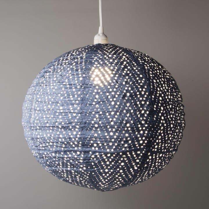 Soji Stella Nova Globe Chevron - Metallic Blue