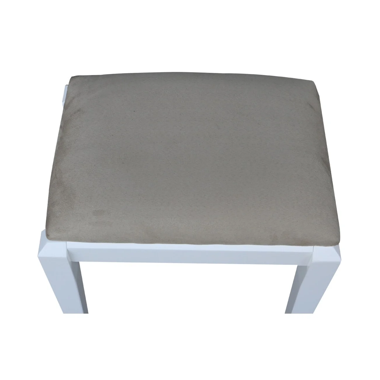 Solid Wood Upholstered Vanity Bench - N/A