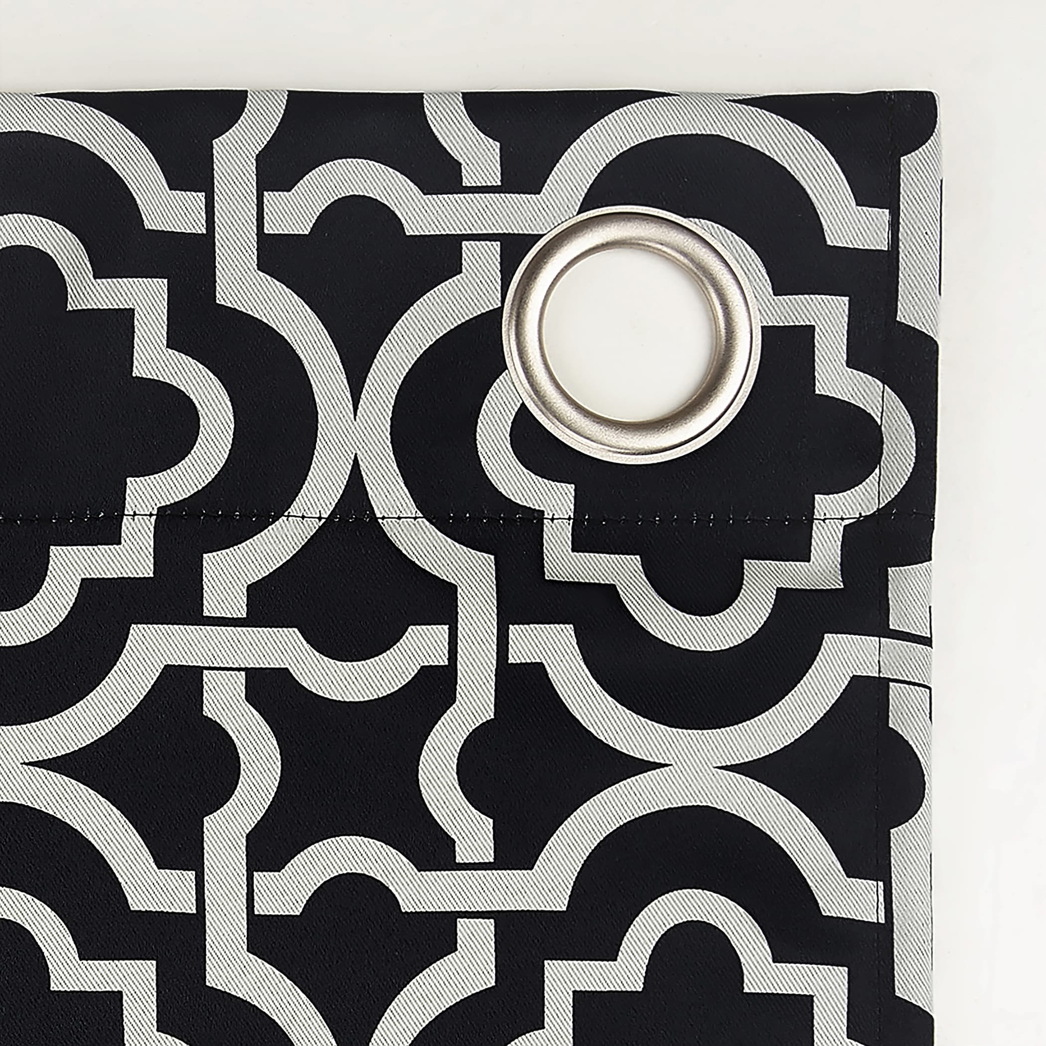 Sun Zero Barnett Trellis Blackout Grommet Curtain Panel, Single Panel