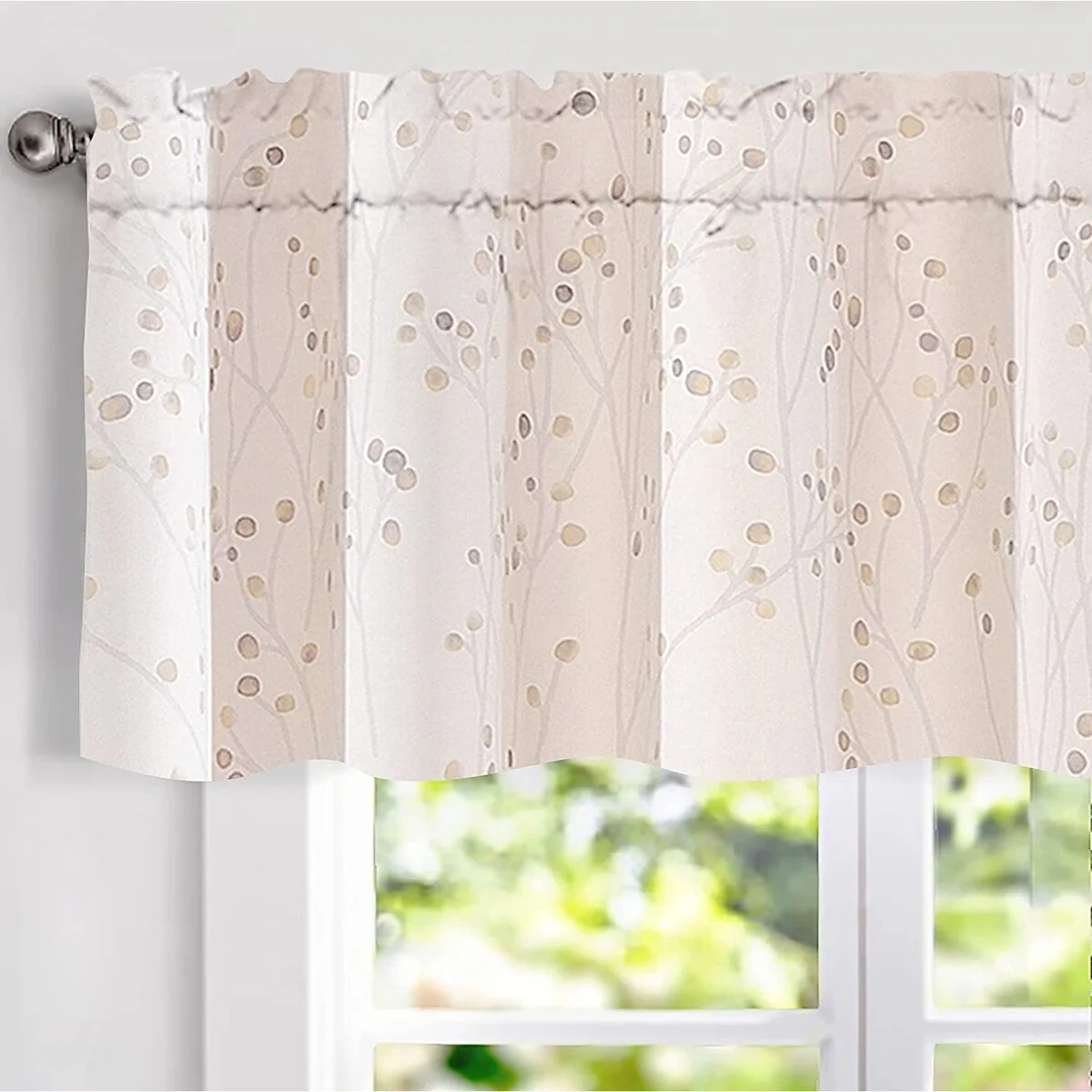 DriftAway Harper Ink Floral Pattern Window Valance