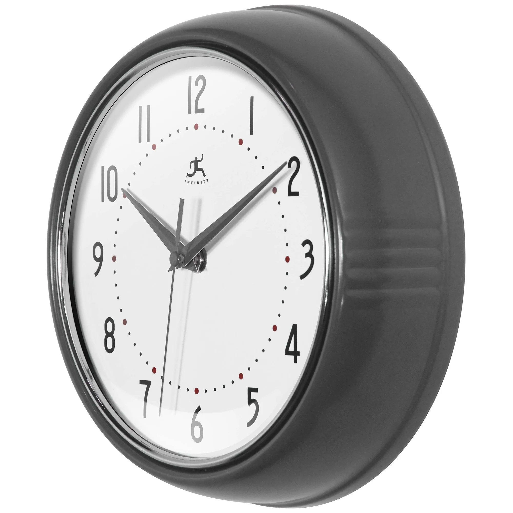 Round Retro Kitchen Wall Clock by Infinity Instruments