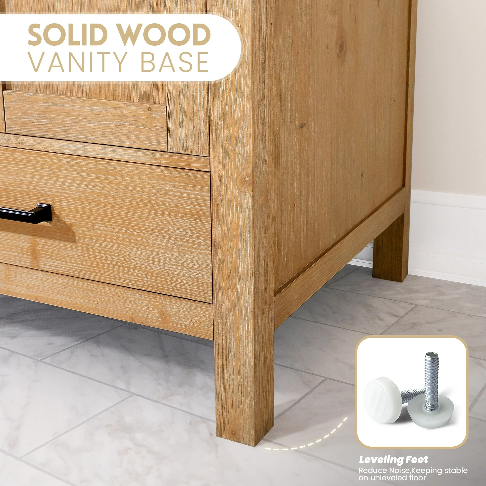 Shannon Bath Vanity with Composite Stone Countertop without Mirror