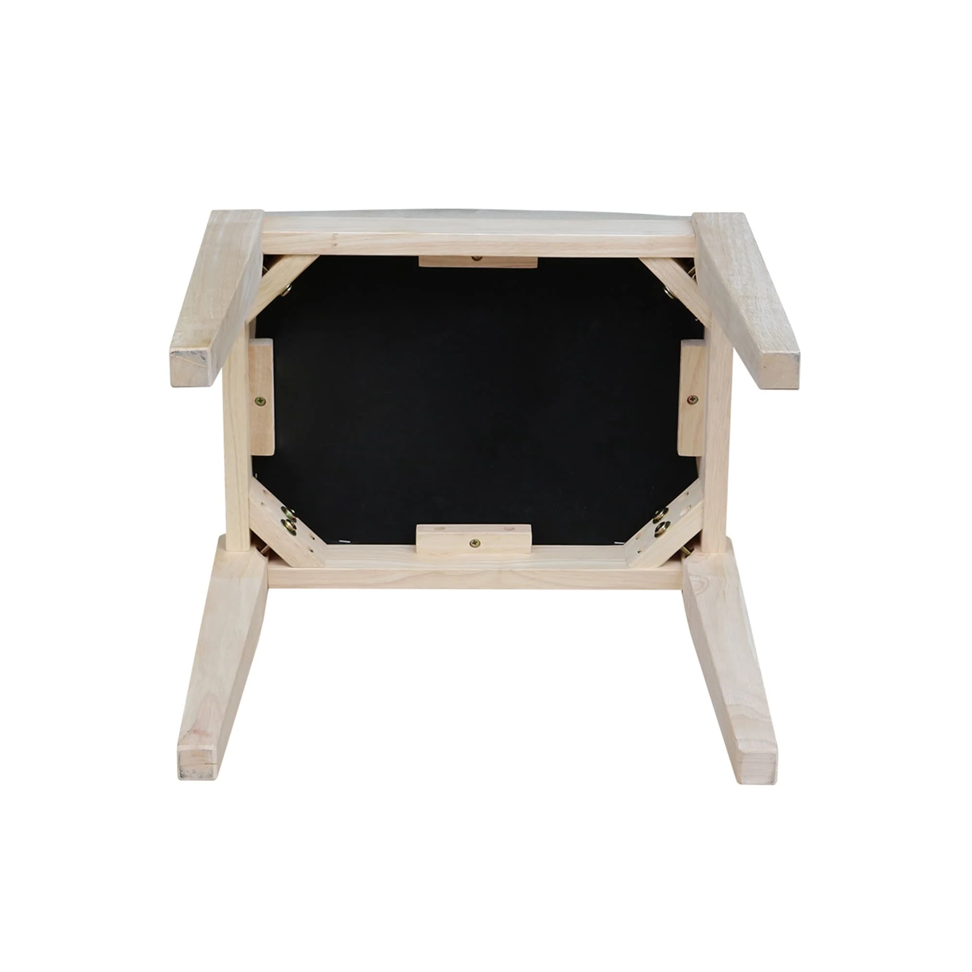 Solid Wood Upholstered Vanity Bench - N/A
