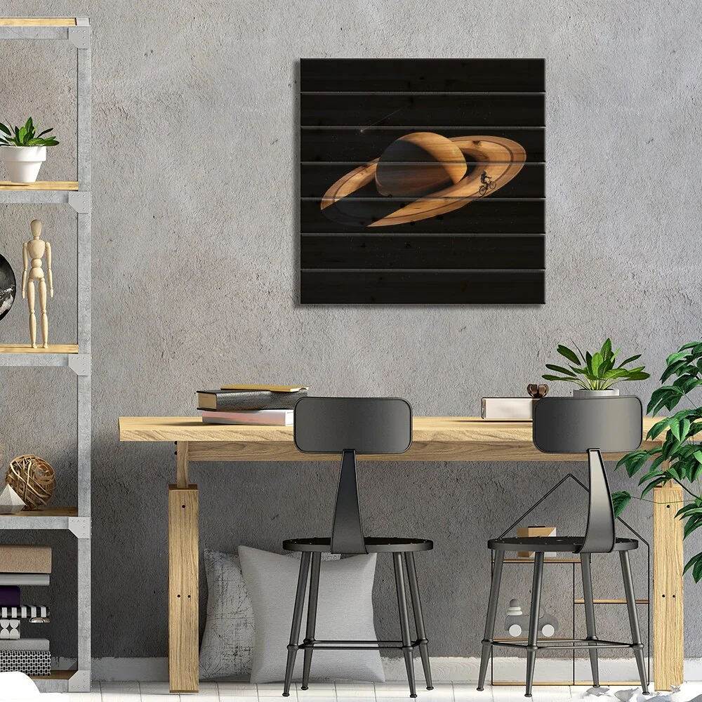 Wandering II Print On Wood by Nicebleed - Multi-Color