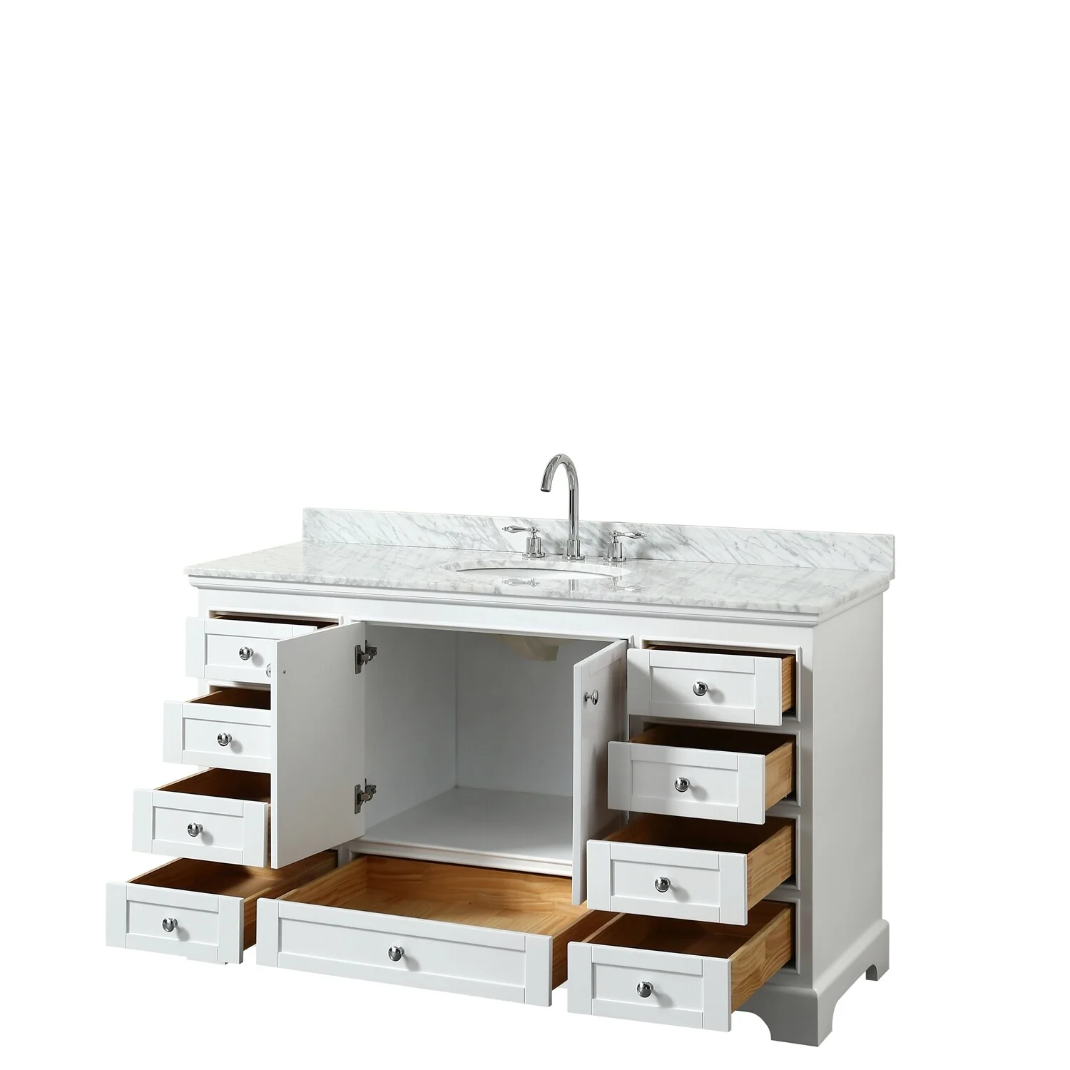 Deborah 60-inch Single Vanity, Oval Sink, No Mirror