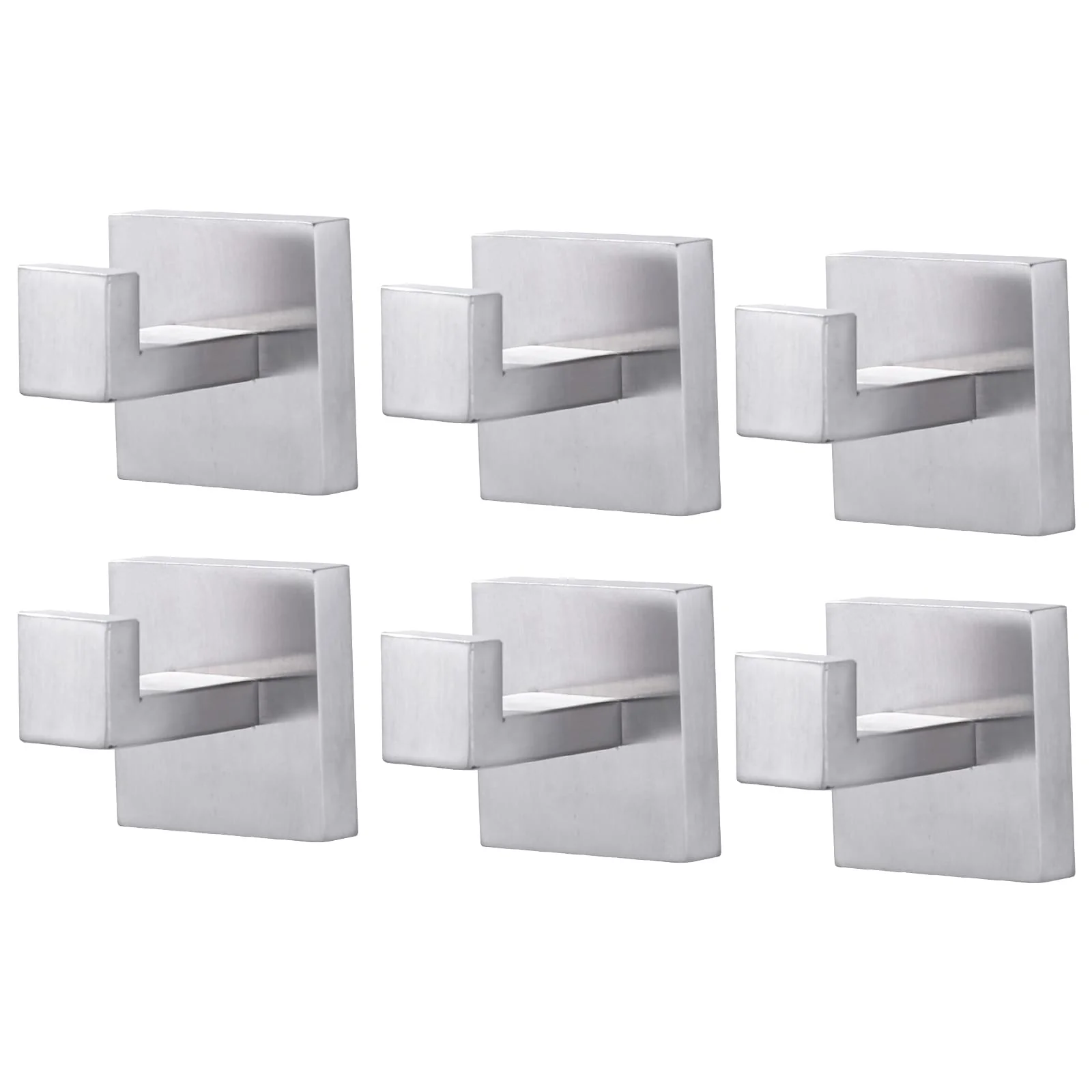 WOWOW J-Hook Wall Mount Robe/Towel Hook 6PCS