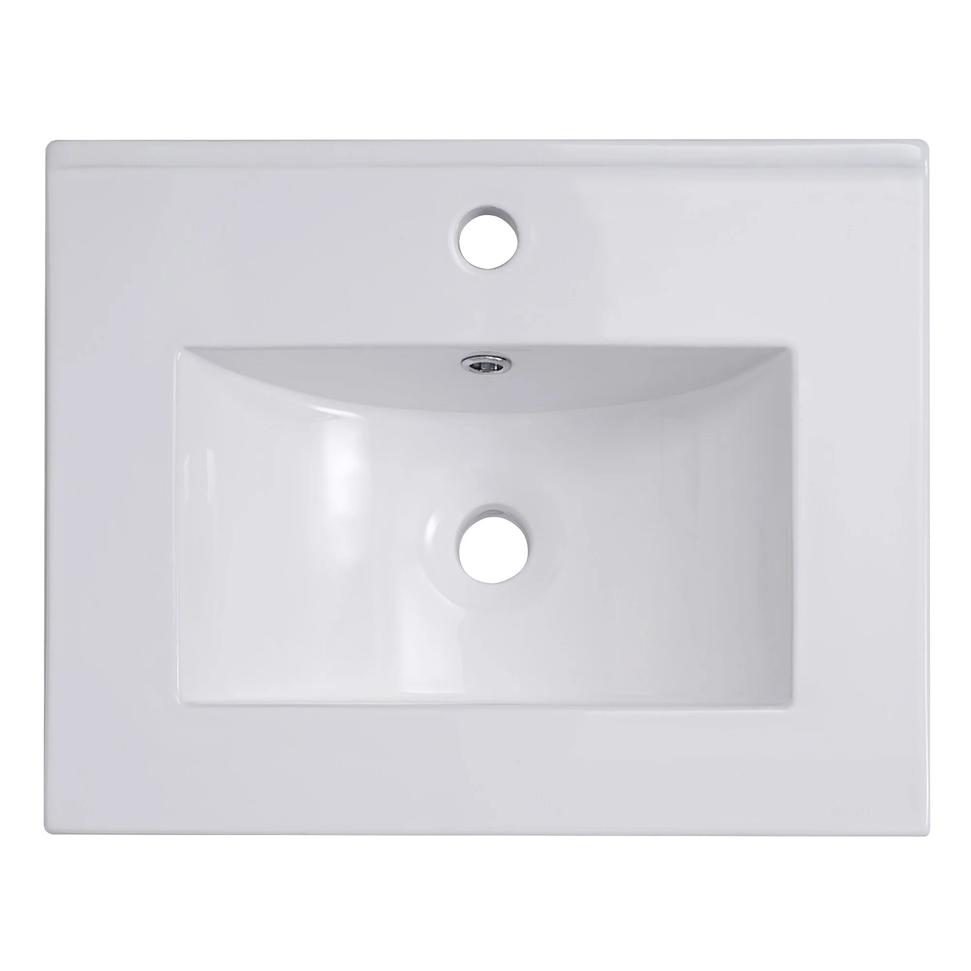 20 Inch Modern Bathroom Vanity with Ceramic Sink Small Space Cabinet