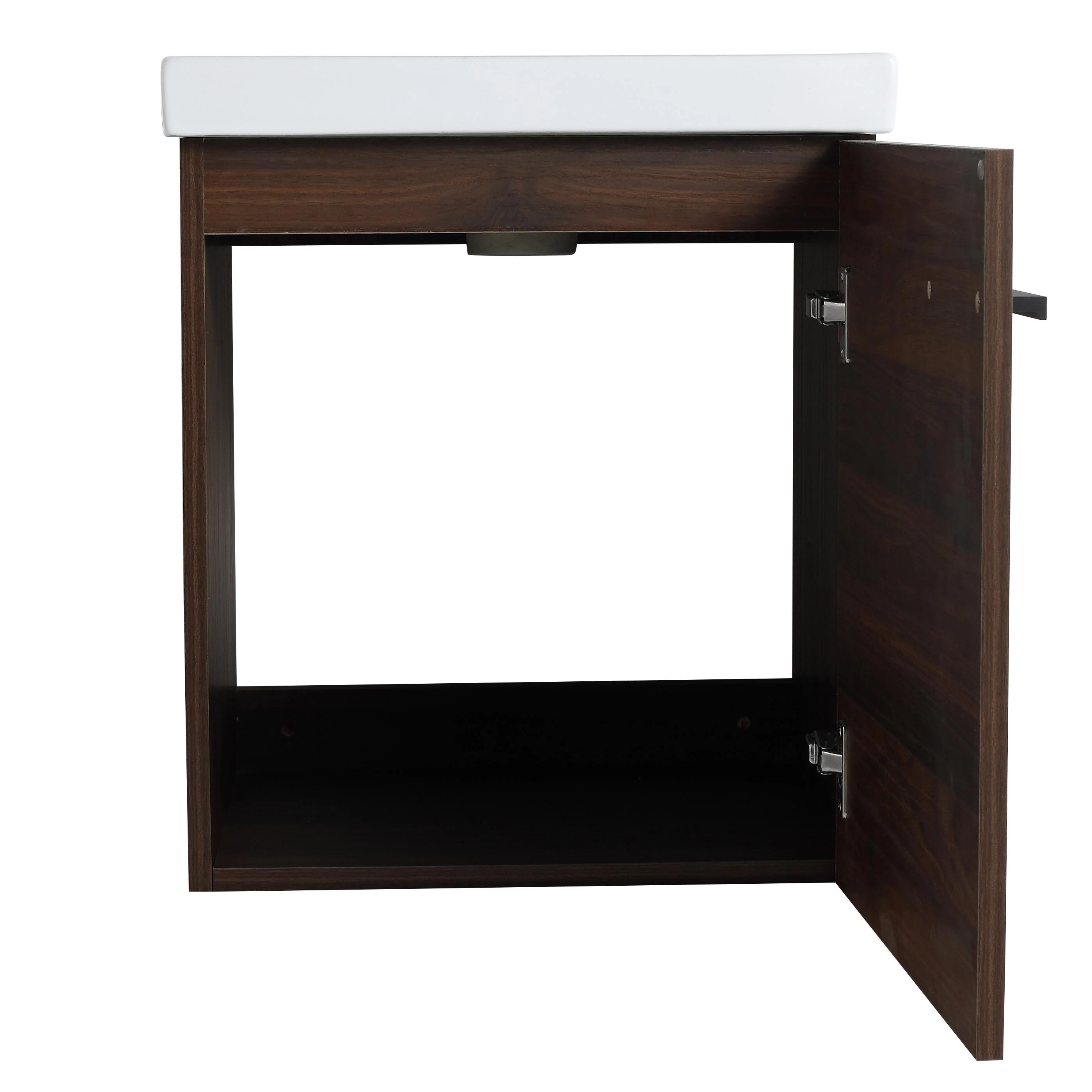 Bathroom Vanity With Sink In 16/18 Inch, Floating Bathroom Vanity With Soft Close Door