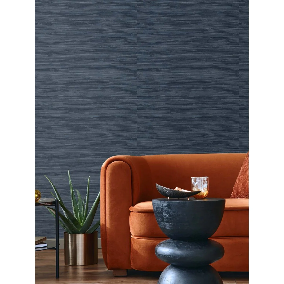 NextWall Cyrus Faux Grasscloth Peel and Stick Wallpaper