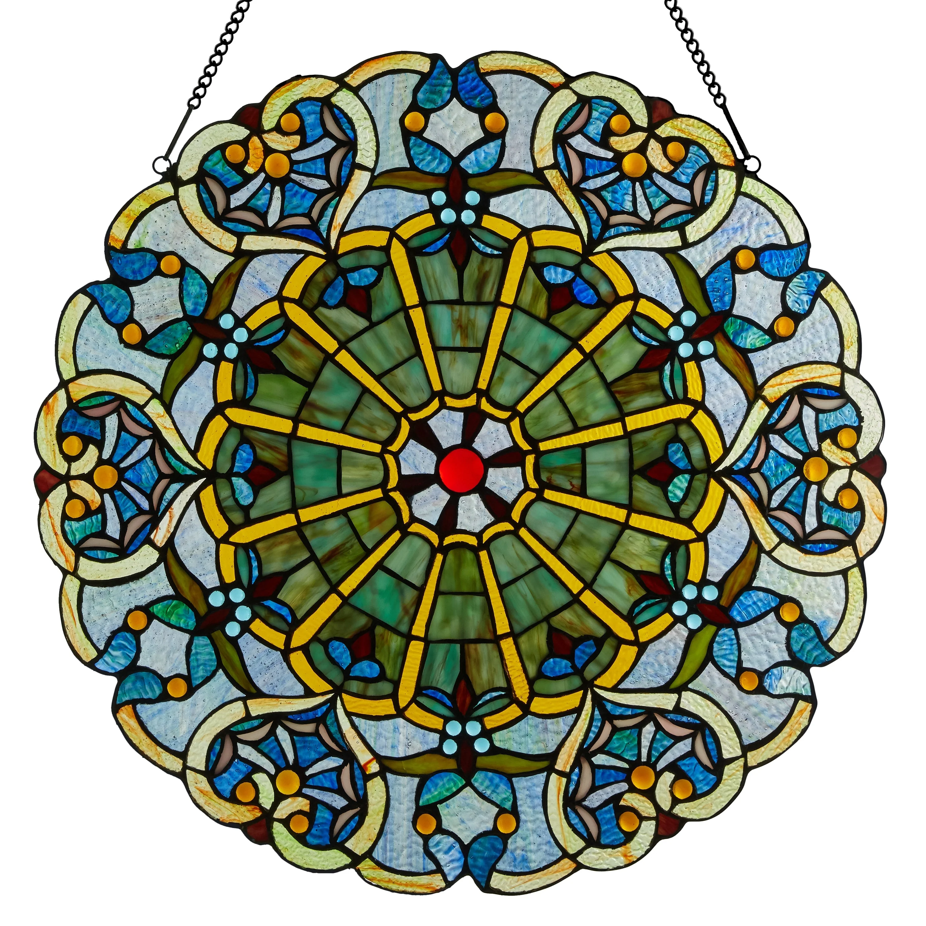 Stained Glass Webbed Heart 22