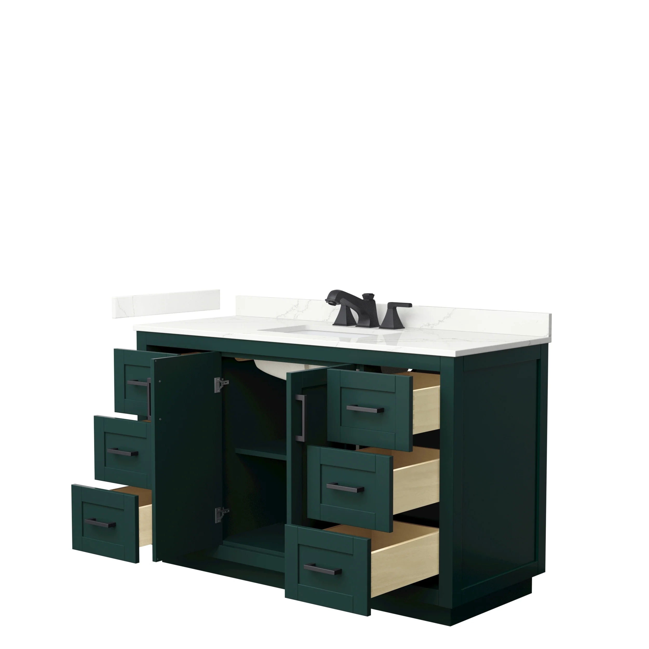 Miranda 54-inch Single Vanity, Quartz Top