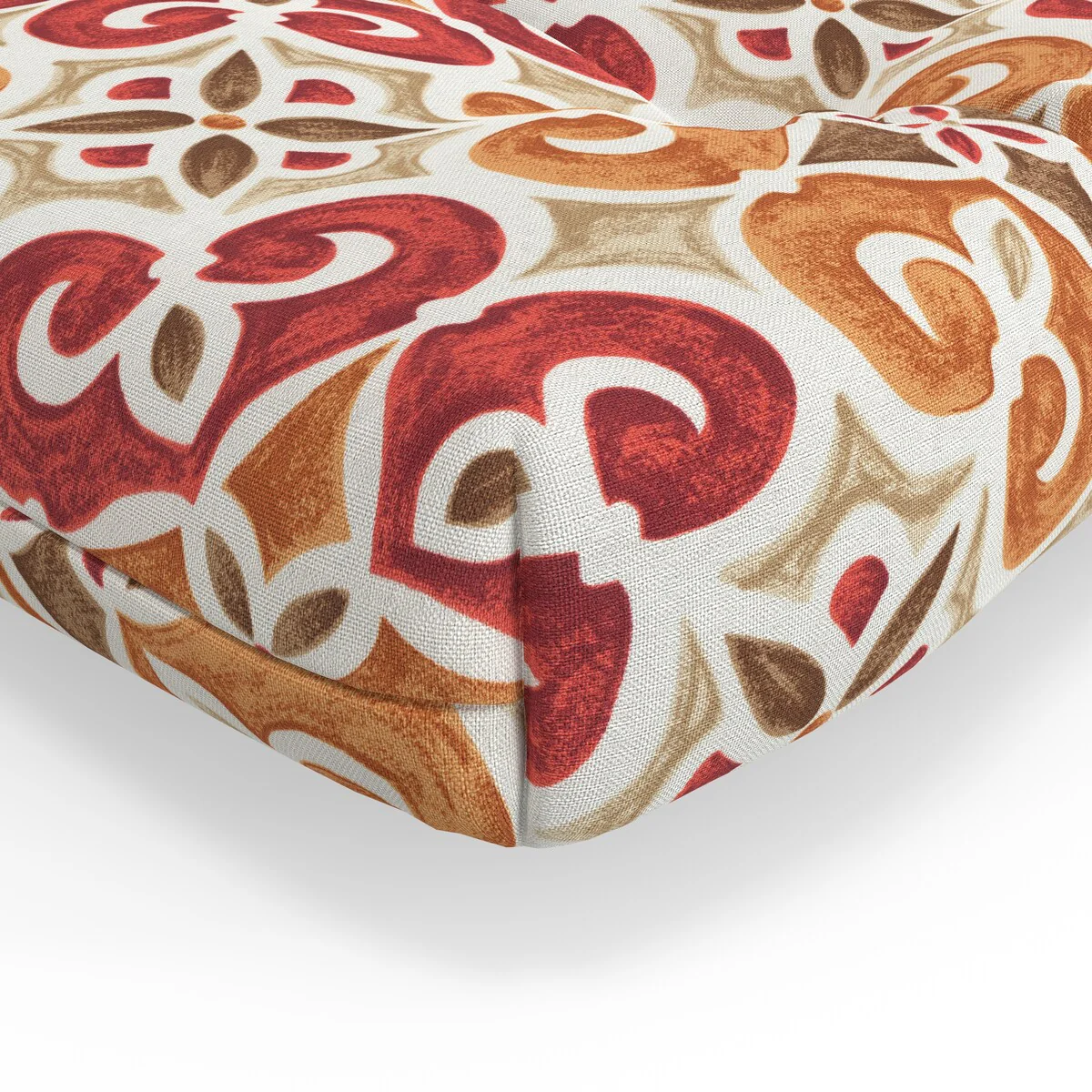 Pillow Perfect Outdoor/Indoor 100% T-Spun Polyester Bench Cushion, Weather Resistant, Fade Resistant