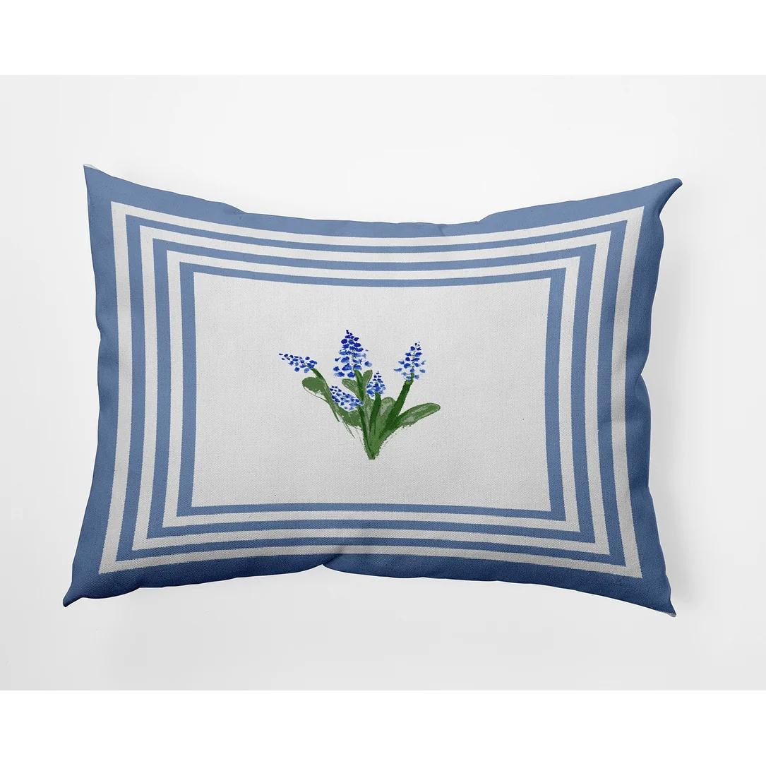 Framed Bouquets Decorative Throw Pillow
