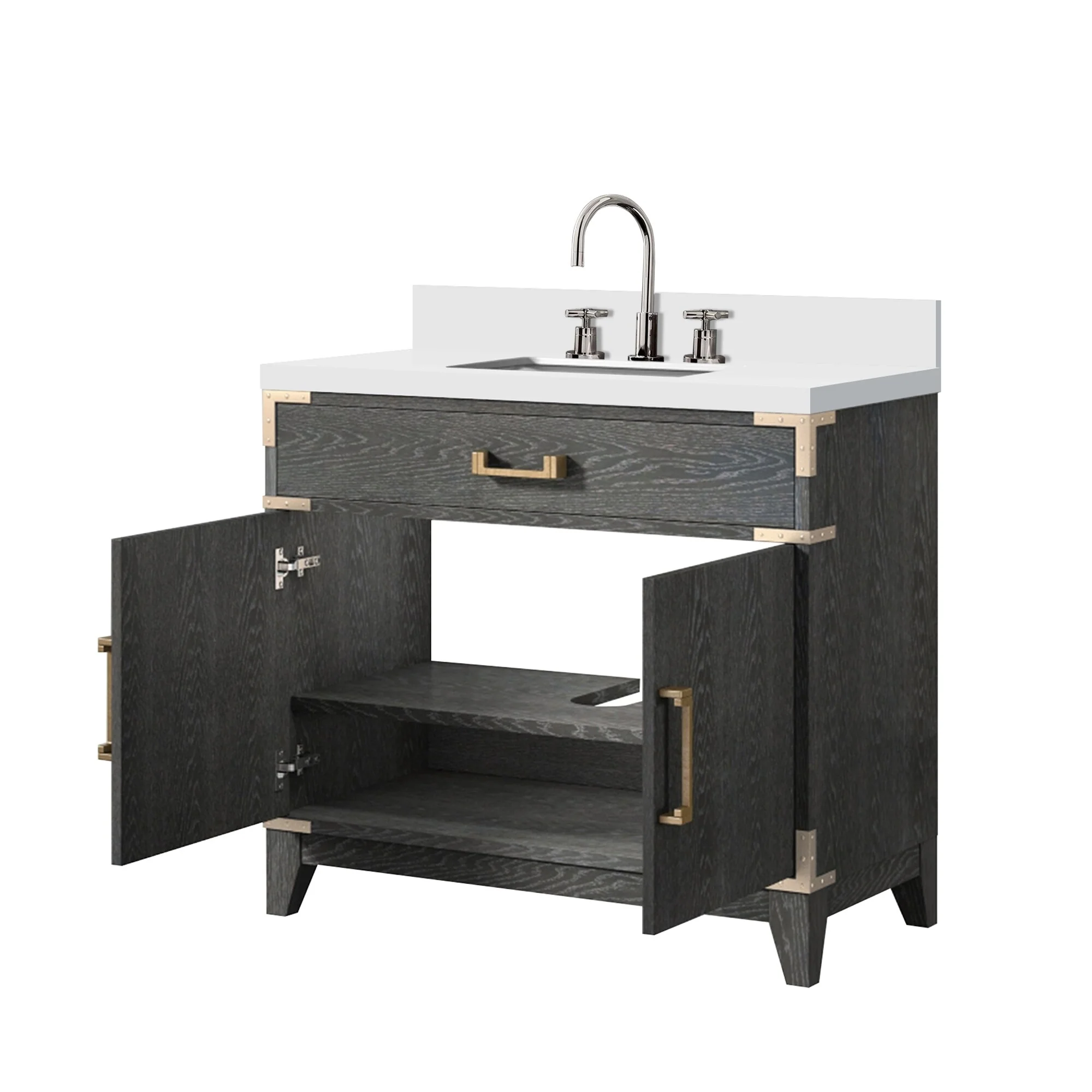 Laurel Bath Vanity Quartz Top, Sink and Faucet