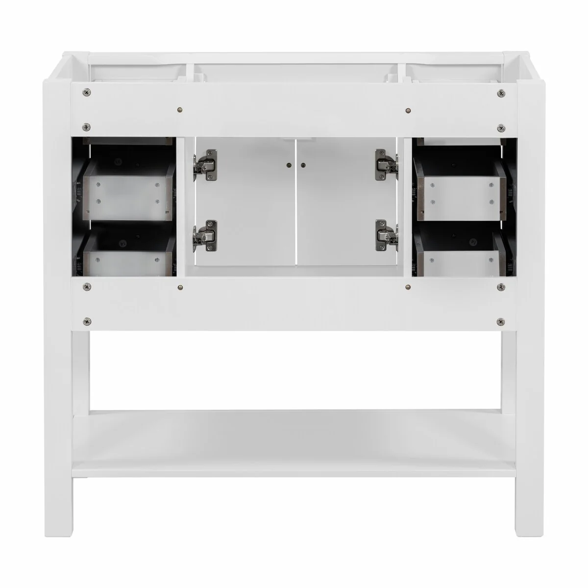 36'' Bathroom Vanity Modern Bathroom Storage Cabinet with 6 Drawers