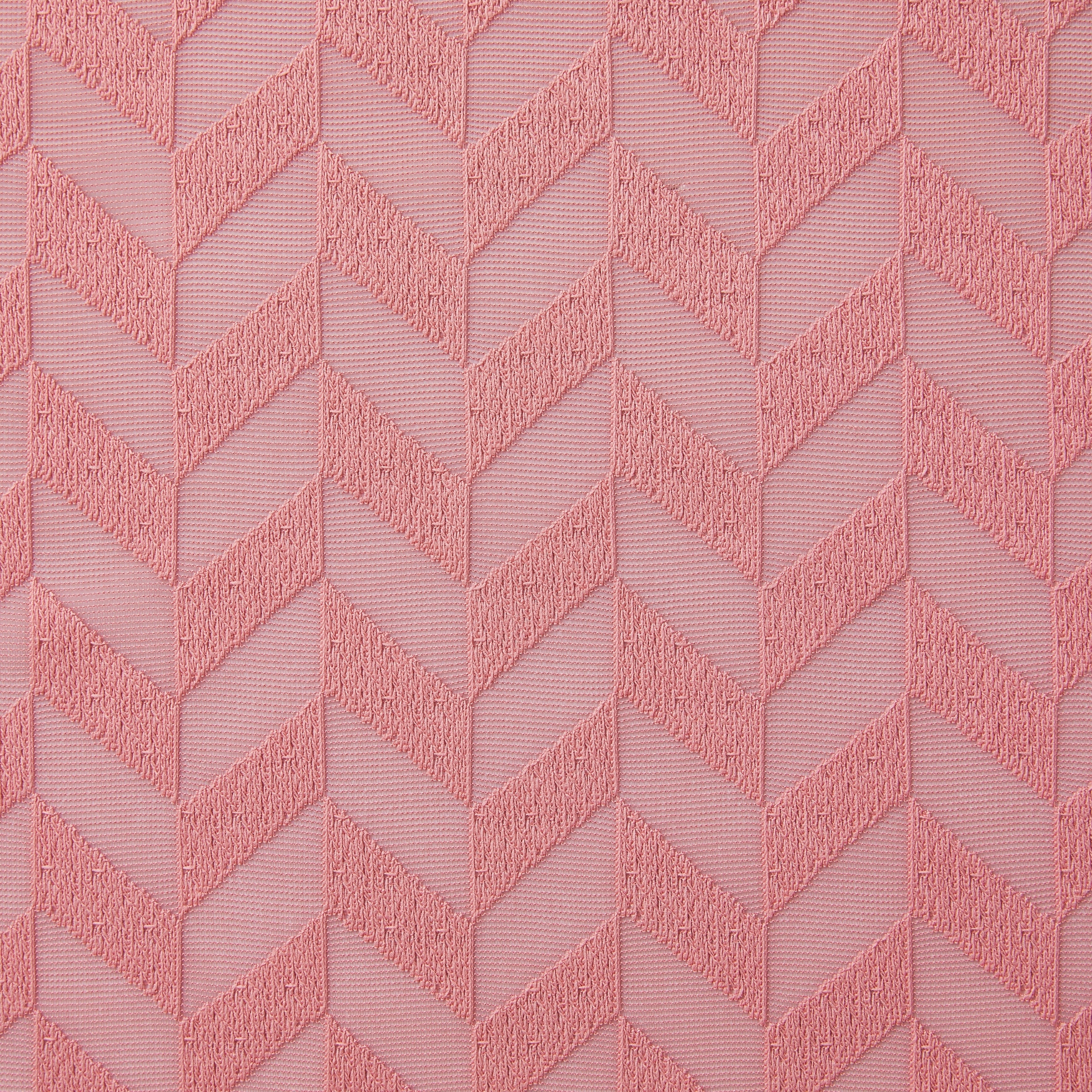 HLC.me Herringbone Lace Thick Semi Sheer Premium Grommet Top Window Curtain Panels Kids Room & Bedroom - Set of 2 Panels