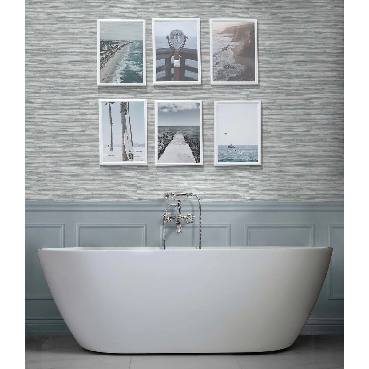 NextWall Cyrus Faux Grasscloth Peel and Stick Wallpaper
