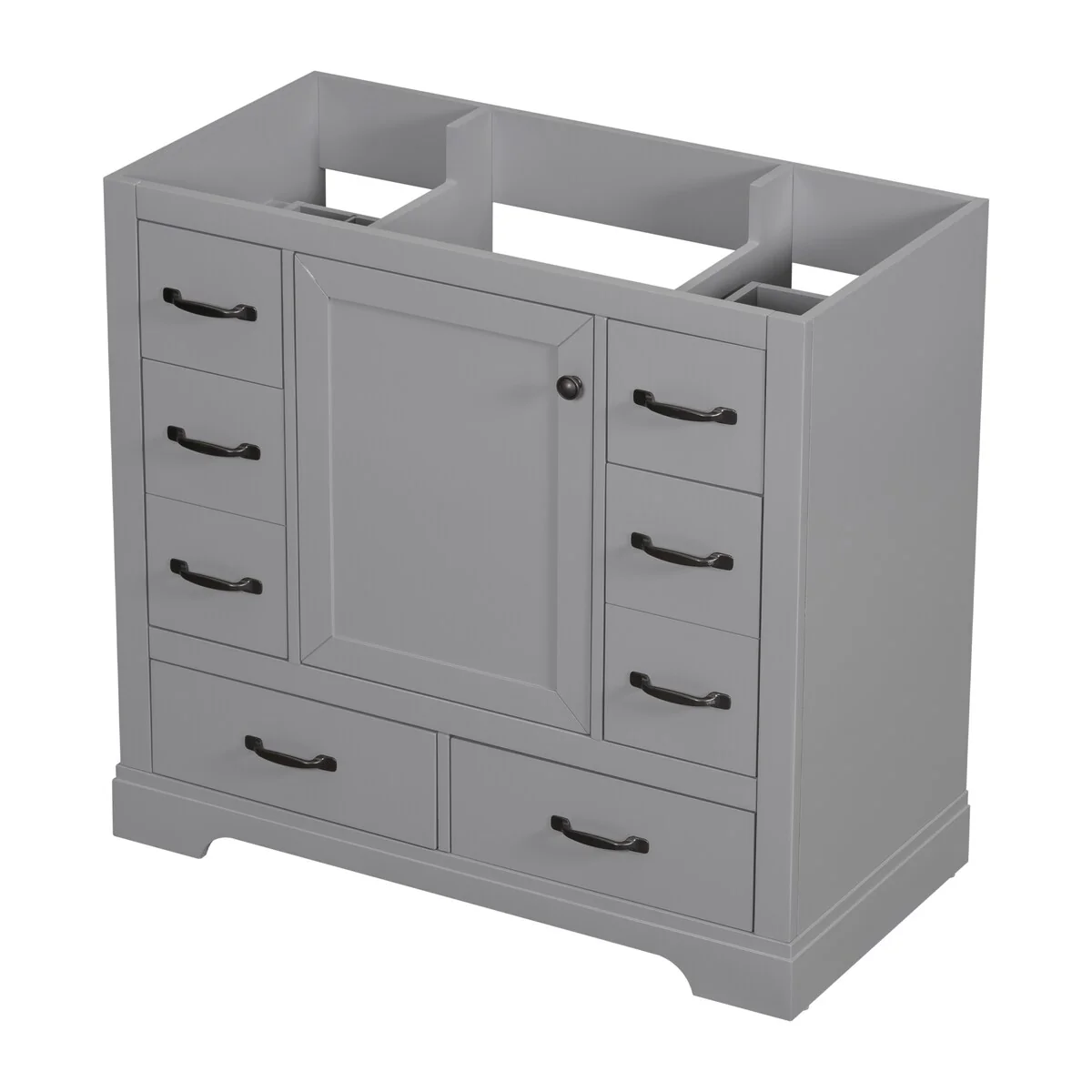 Bathroom Vanity Cabinet with Multi-Functional Drawer and Adjustable Shelf