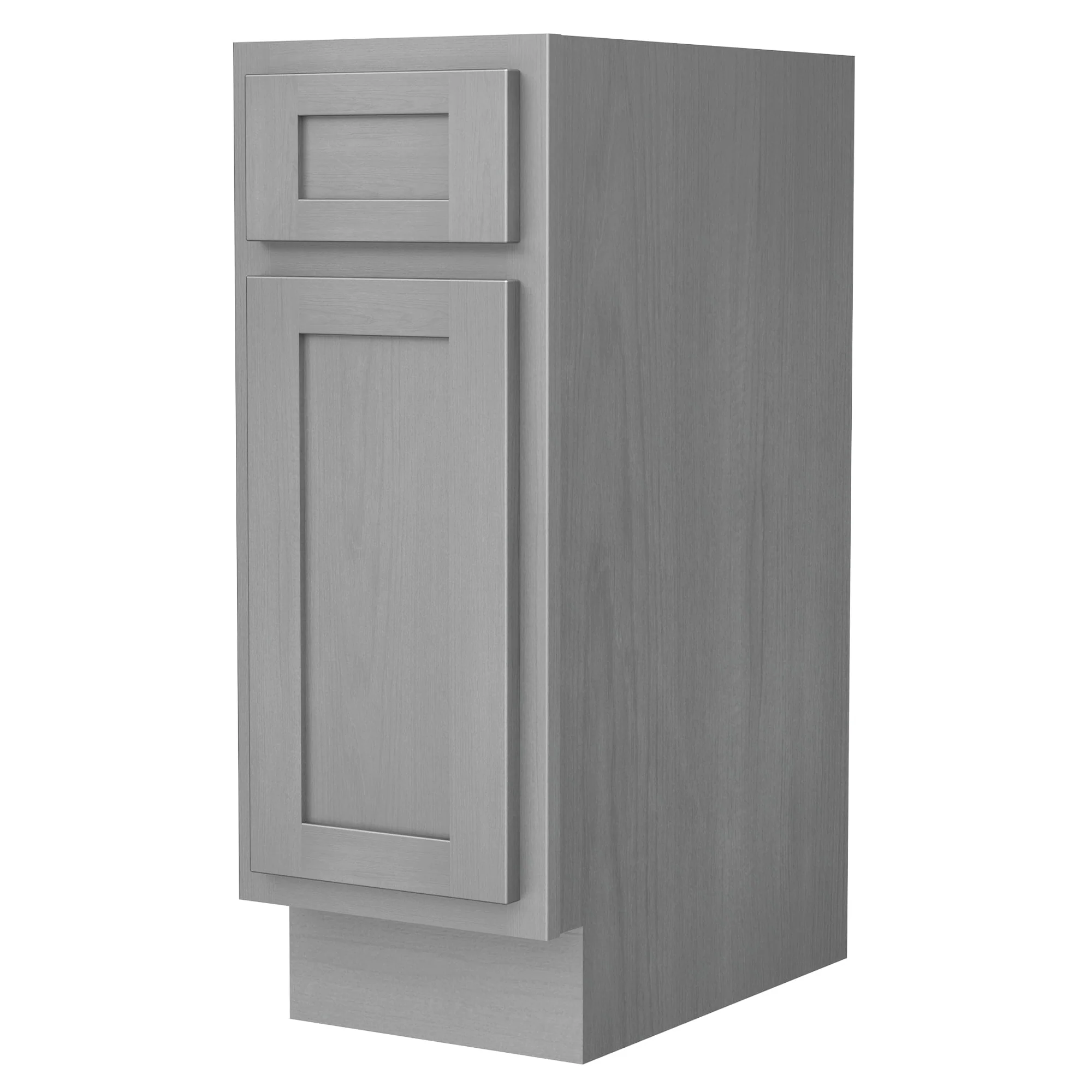 Vanity Art 12 Inch Bathroom Vanity Base Cabinet Single Right Offset Solid Wood Small Bathroom Storage Floor Cabinet