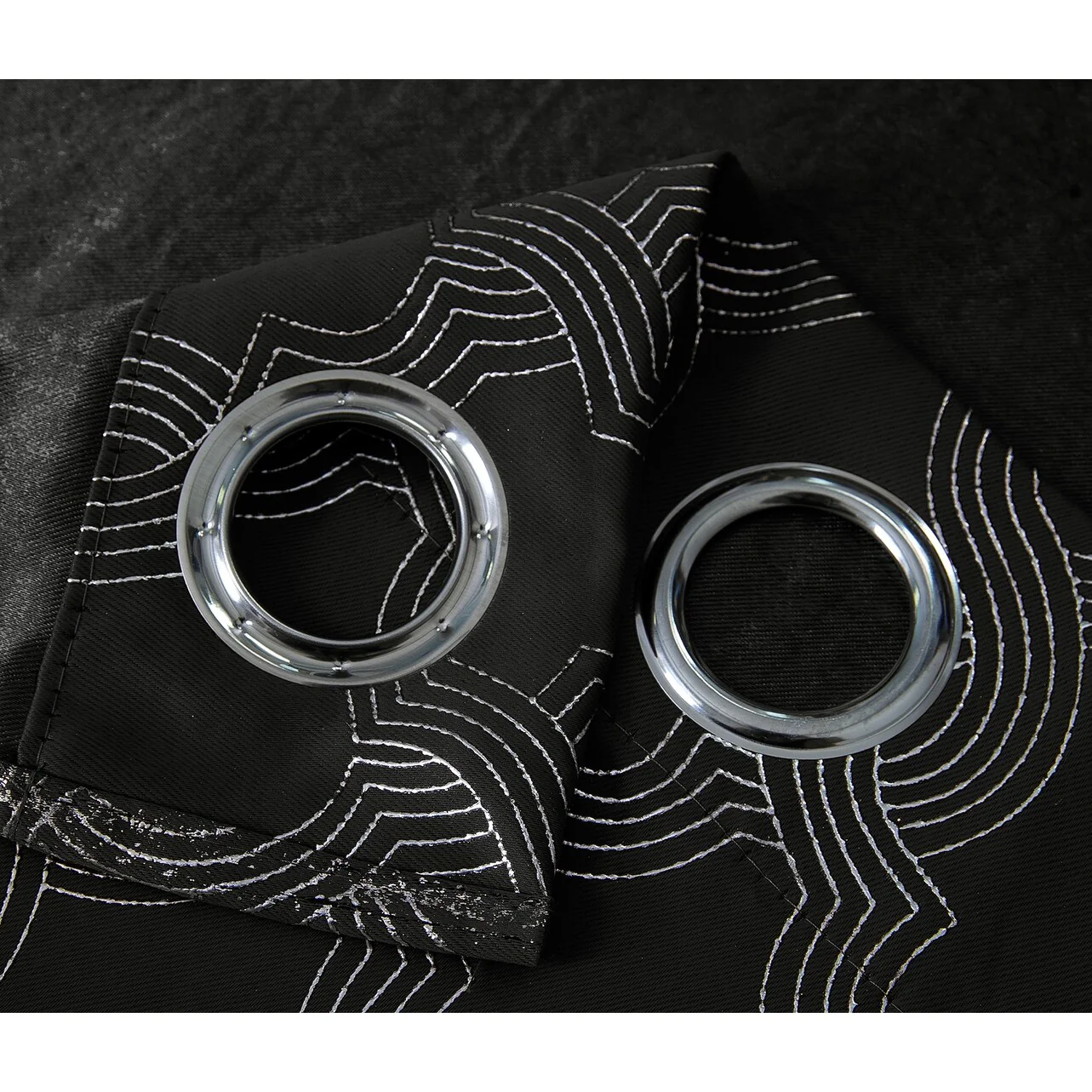 Jansen Geometric Blackout Window Curtain Panel 90 inches