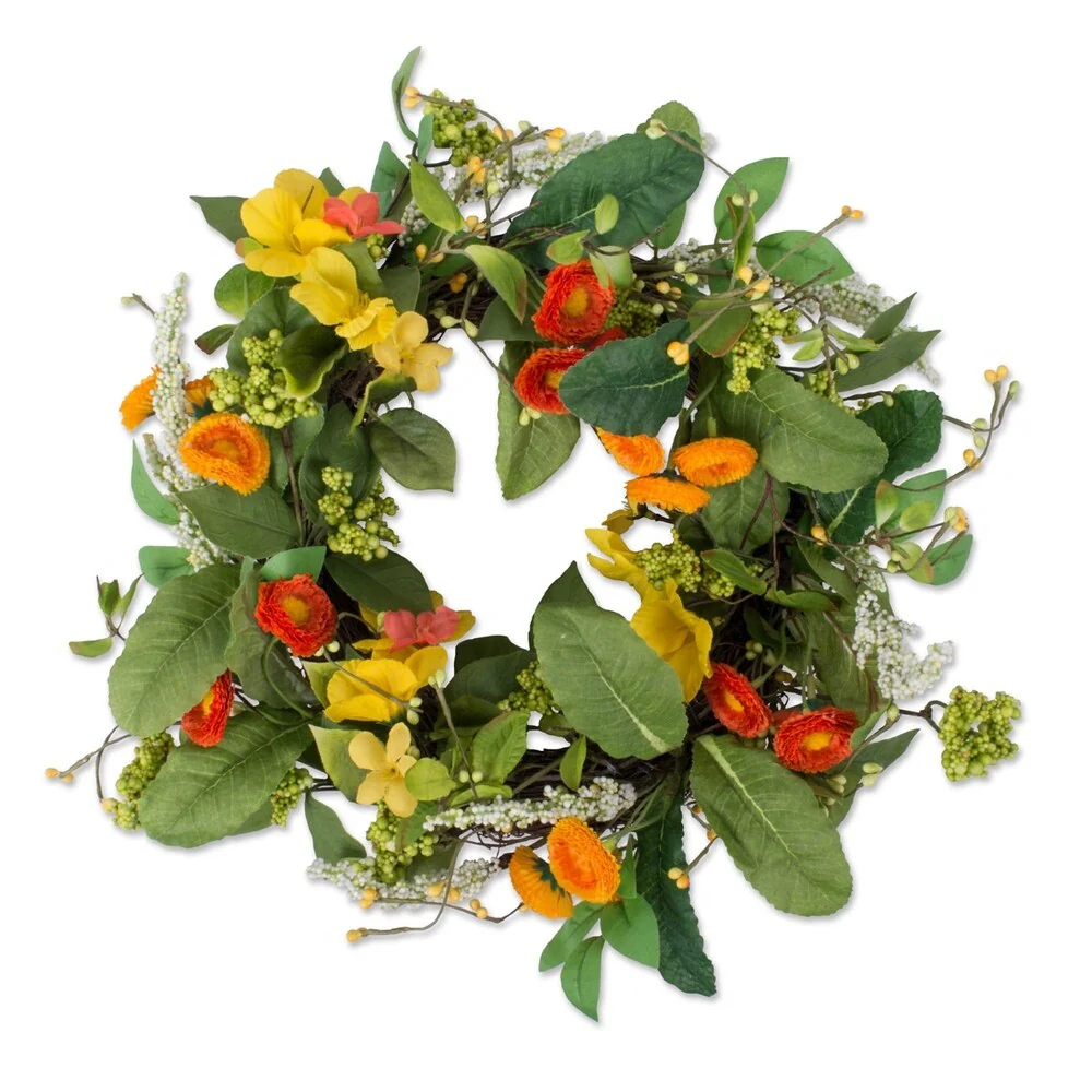 DII Summer and Spring Outdoor Decorative Wreaths