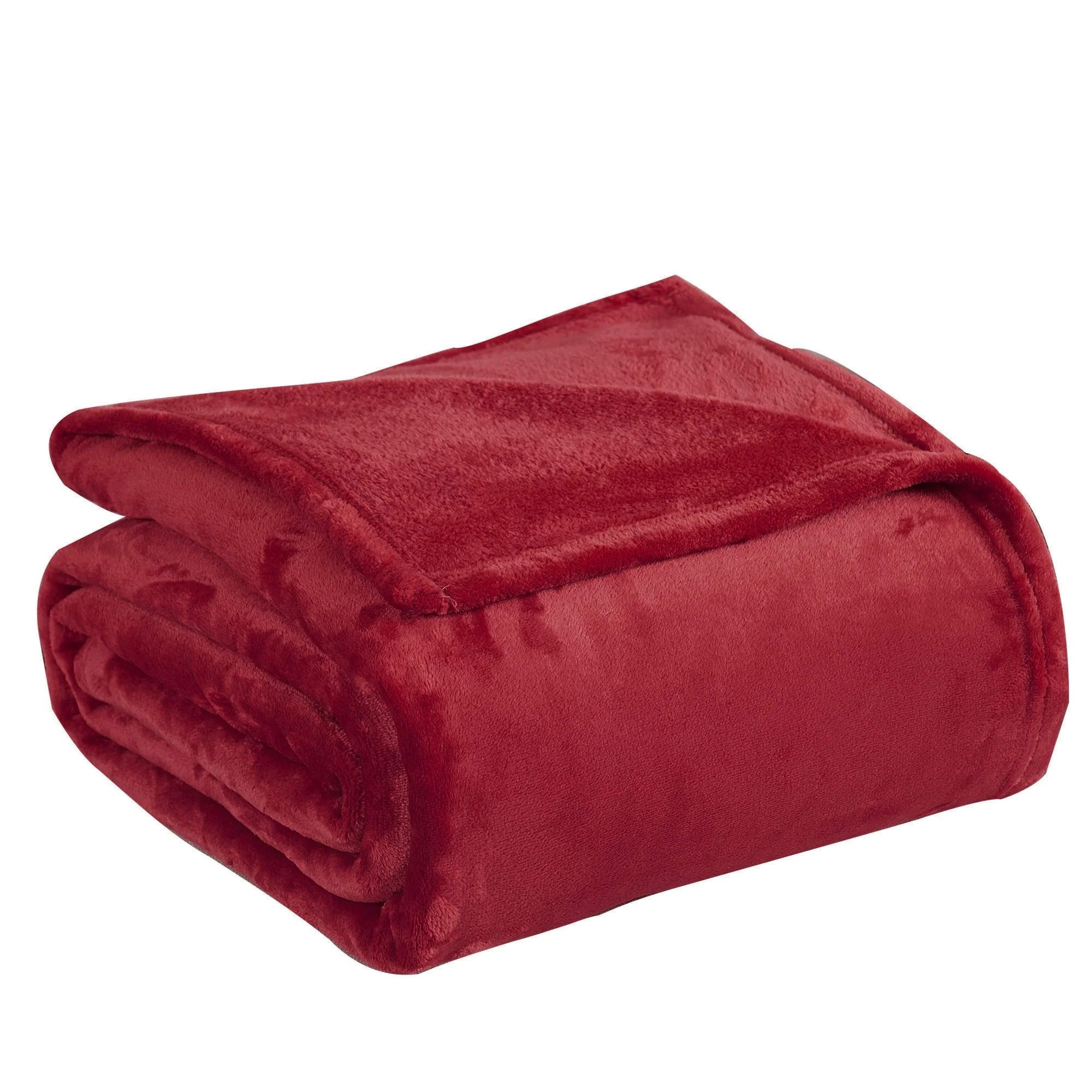 Christmas Solid Flannel Fleece Throw Blanket