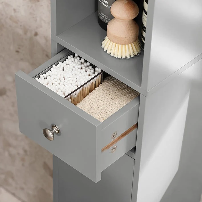 SoBuy BZR34-W, Bathroom Tall Cabinet Cupboard Storage Cabinet