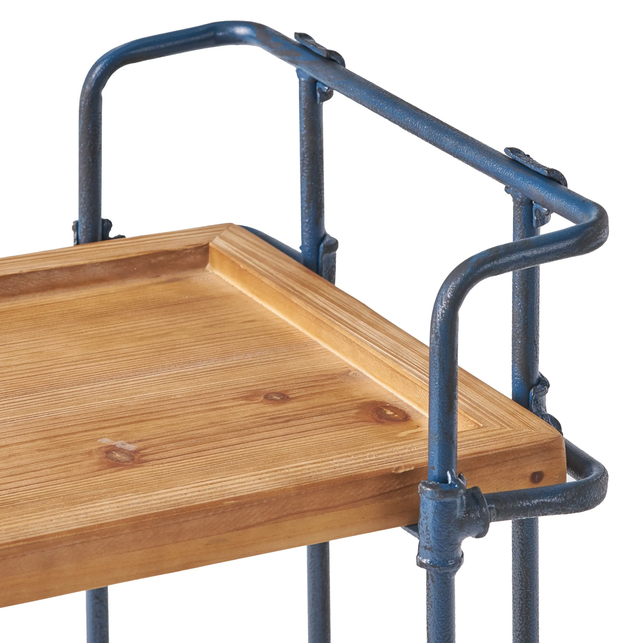 Eden Outdoor Industrial Firwood and Iron Bar Cart by Christopher Knight Home - 28.00