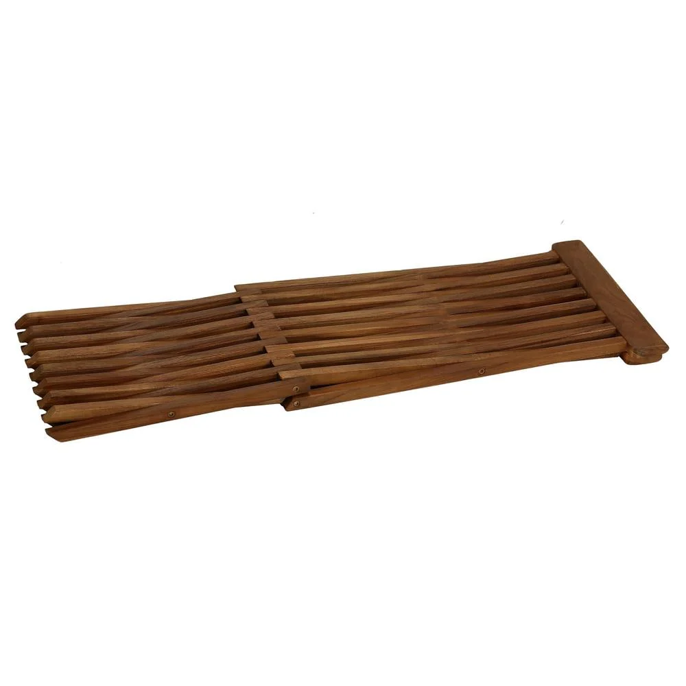 Bare Decor Rocco Solid Teak Wood Folding Stool