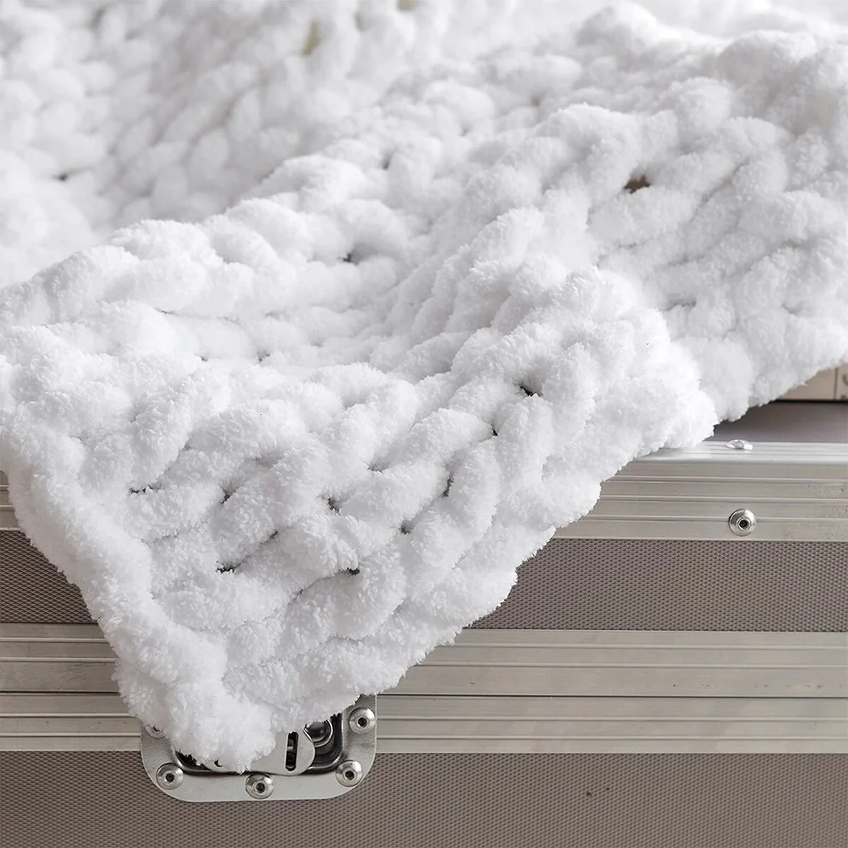Cozy Potato® Chenille Chunky Knit Throw Blanket