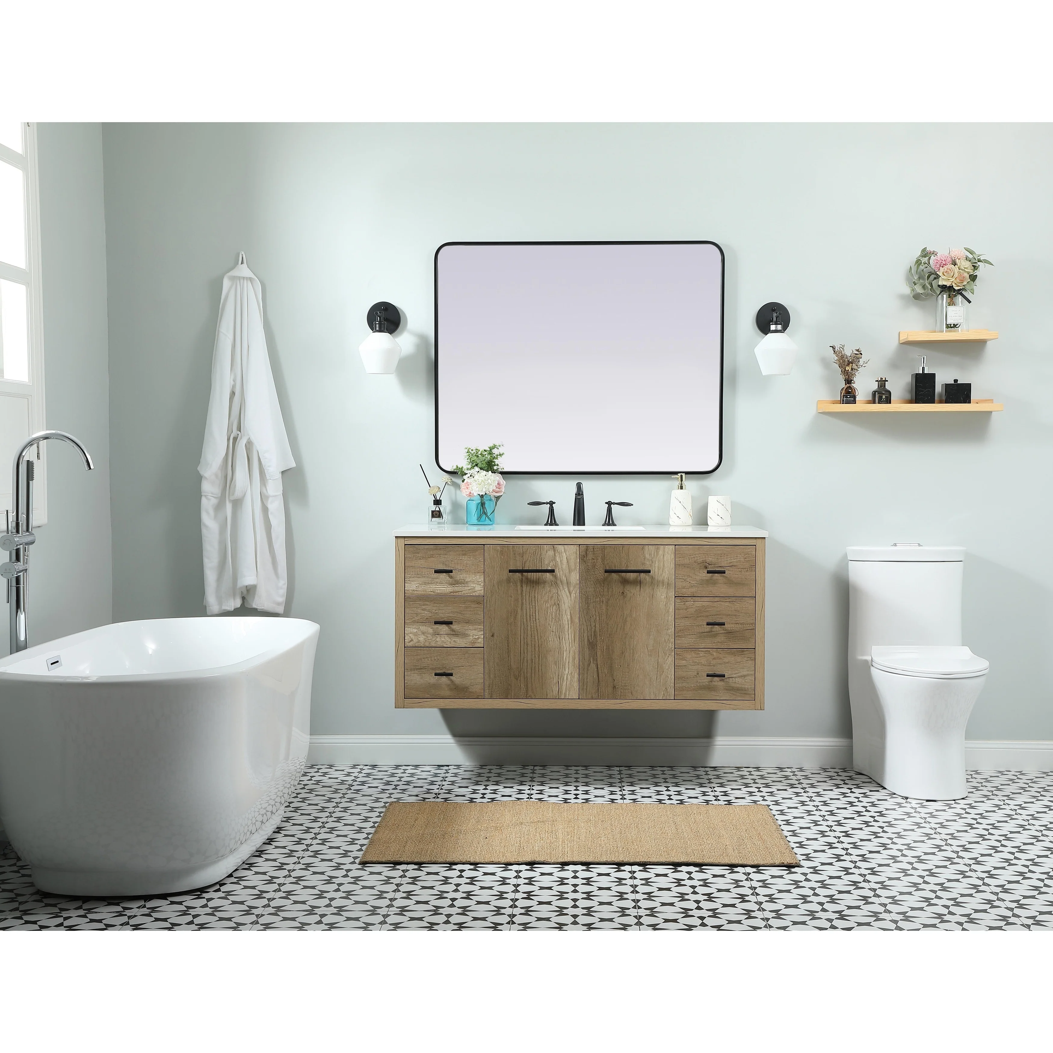 Fern 36 - 48 Inch Single Bathroom Vanity