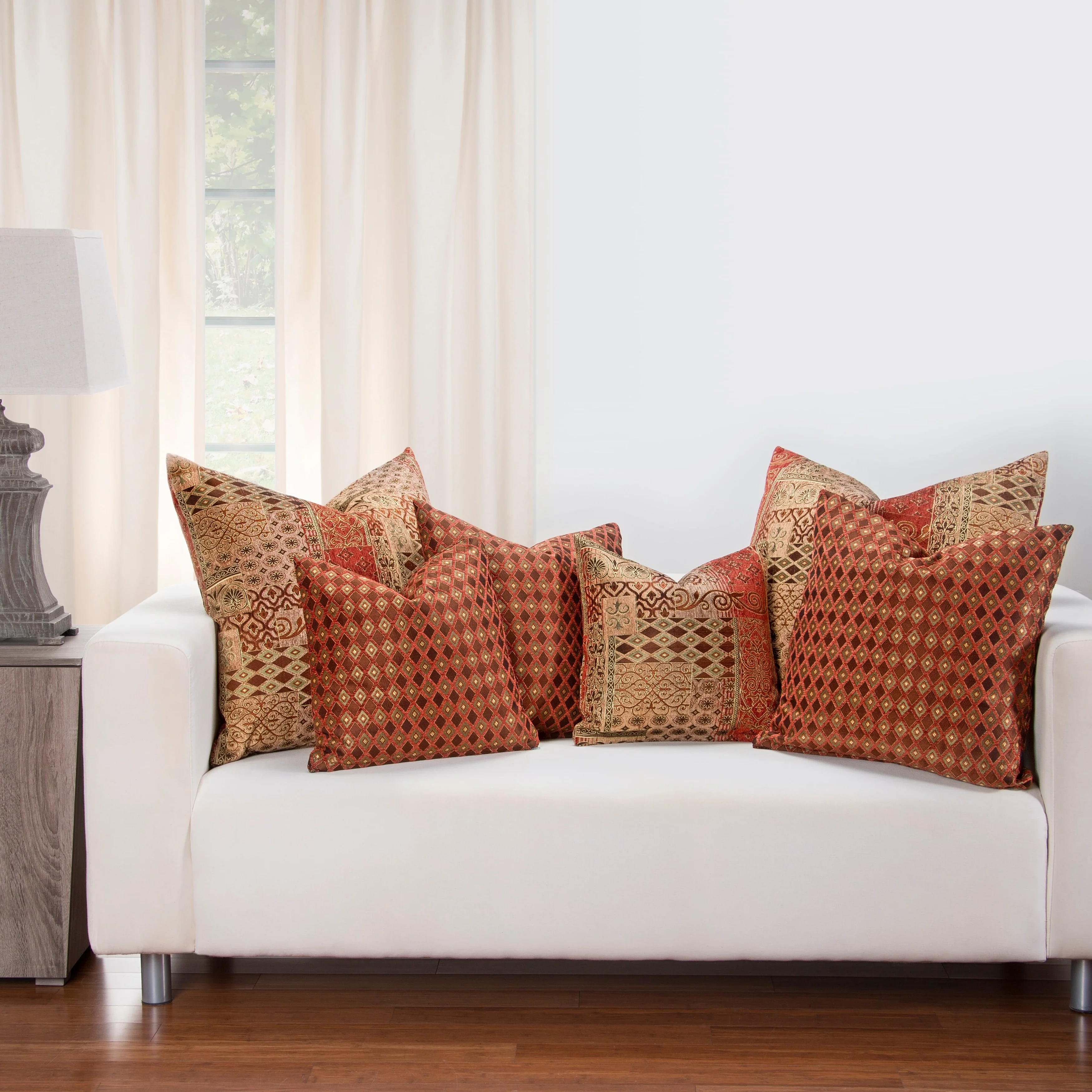 Siscovers Empress Transitional Designer Throw Pillow with Removable Cover