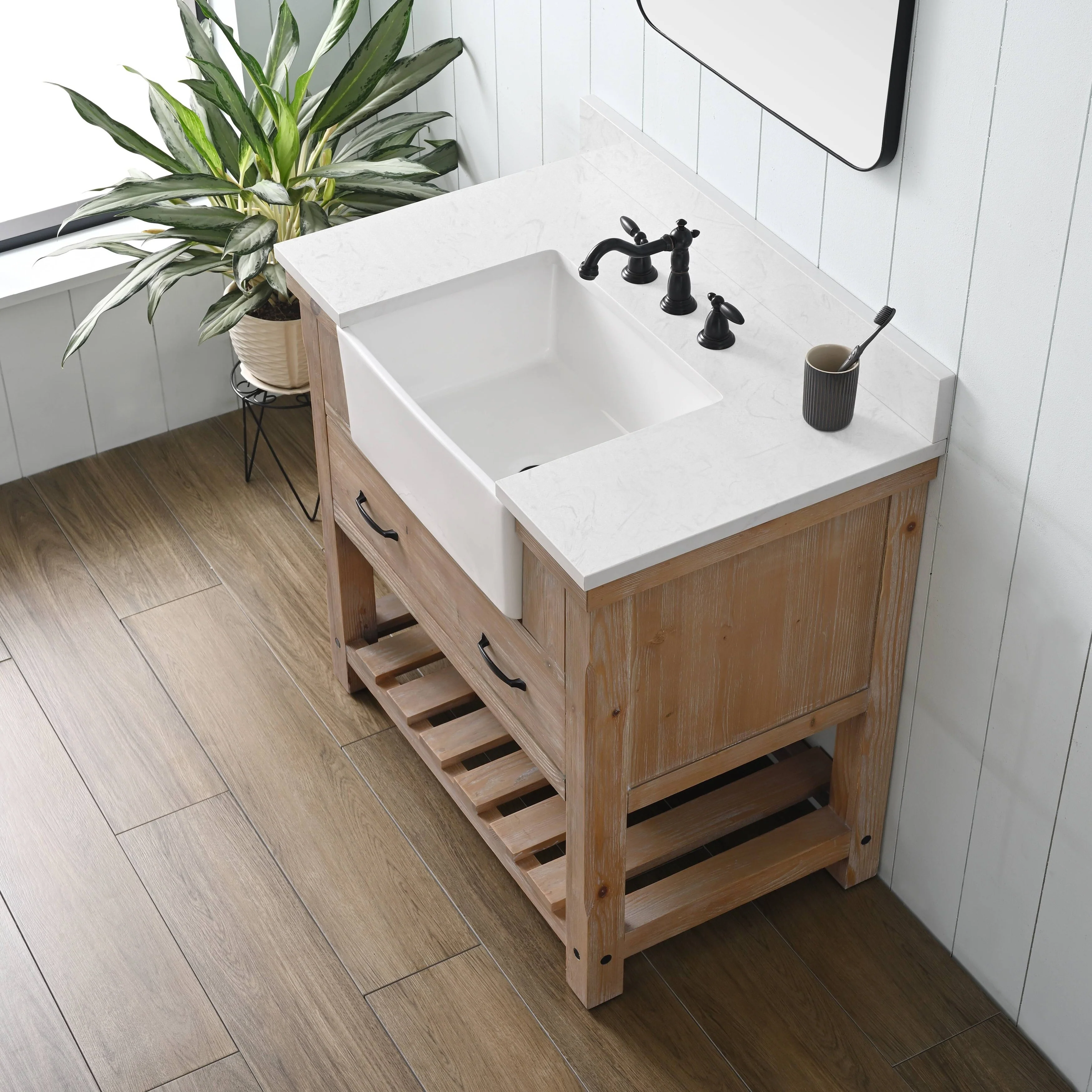 Sudio Design Bathroom Vanity Wesley Weathered Collection.