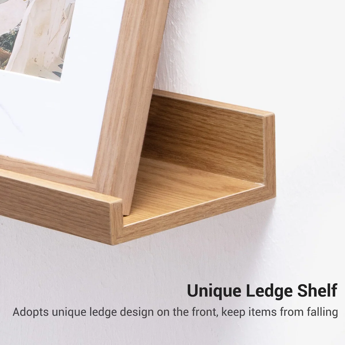 Picture Ledge Shelf, Floating Shelves Wall Mounted Set of 3
