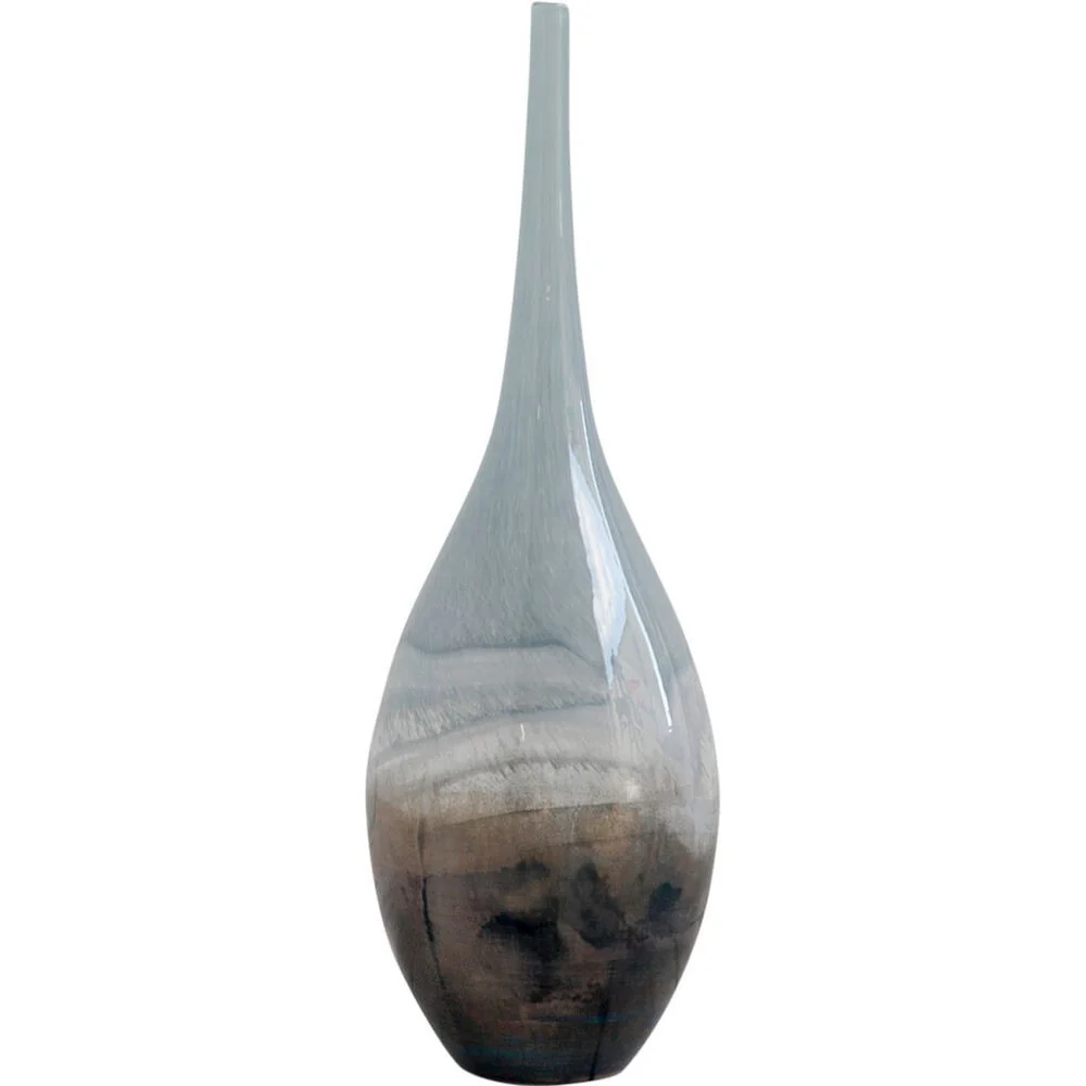 Mercana Erie II Blue Glass Vase