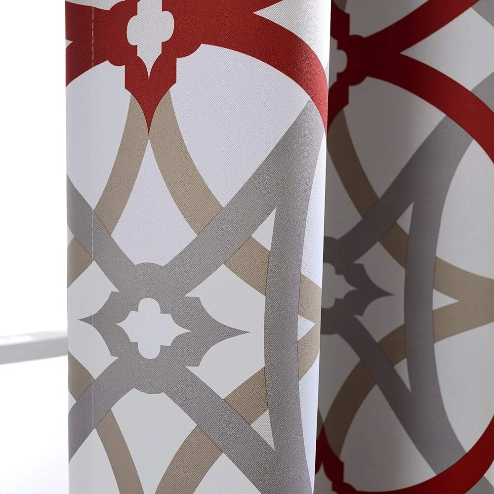 Jarvenpaa Geo Trellis Pattern Window Valance - 52 x 18