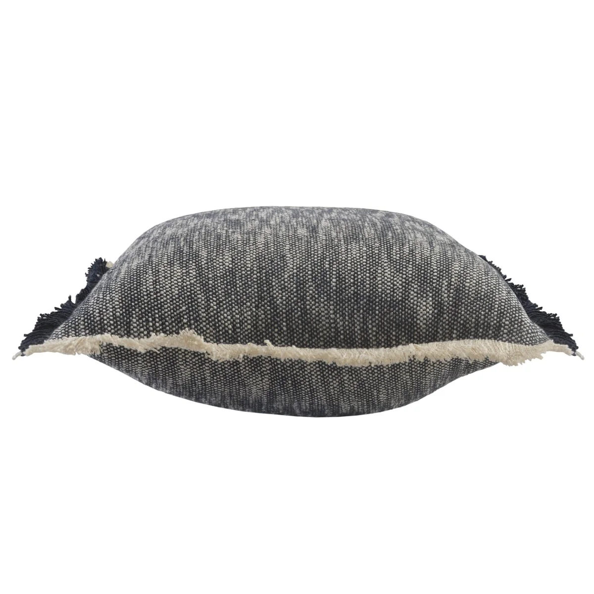 Sevita Blue Solid Cotton Throw Pillow, Set of 2