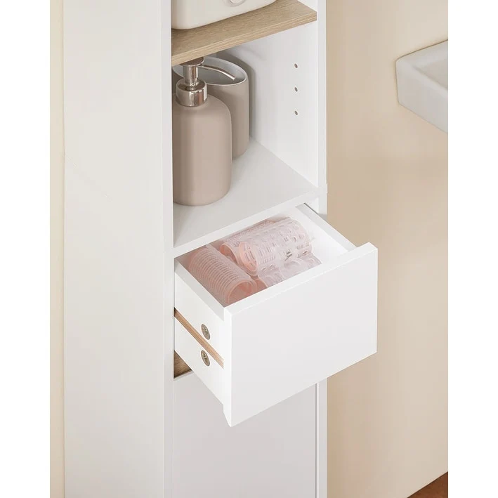 SoBuy BZR34-W, Bathroom Tall Cabinet Cupboard Storage Cabinet