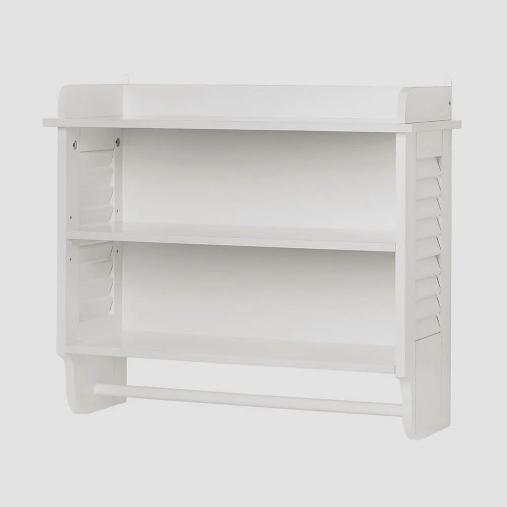 Olympia Wall Mounted Wooden Shelving - White