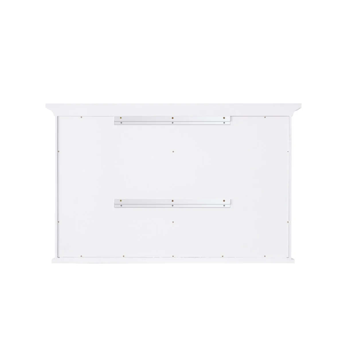 30''H Surface Mount Solid Wood Framed Medicine Cabinet With Mirror And Wooden Shelves