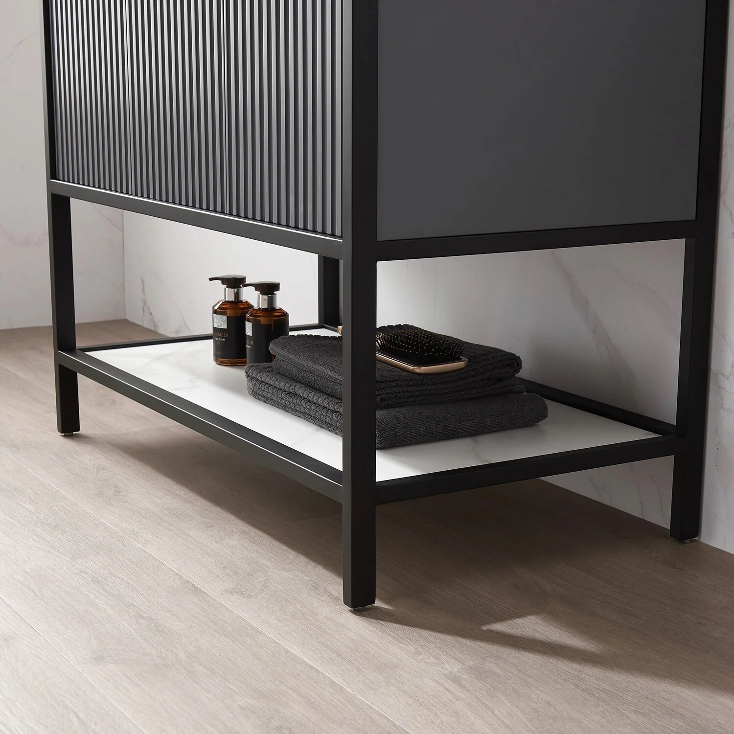 Marcilla 36 in. Single Sink Bath Vanity with Stone Sink Top