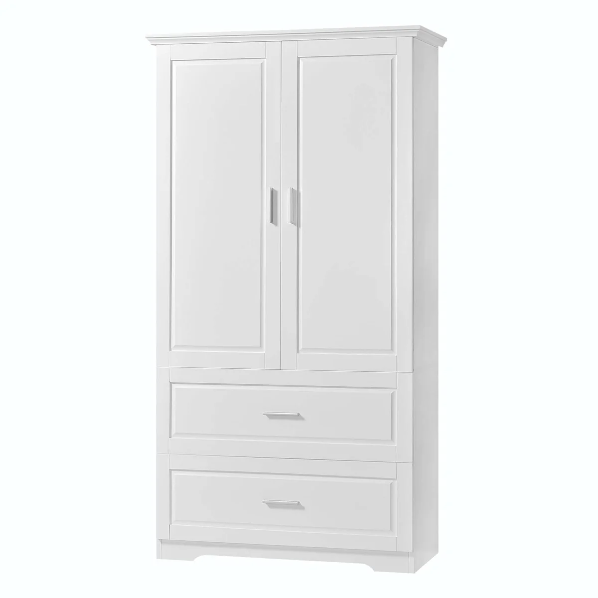 Tall Bathroom Storage Cabinet with Drawers and Adjustable Shelf