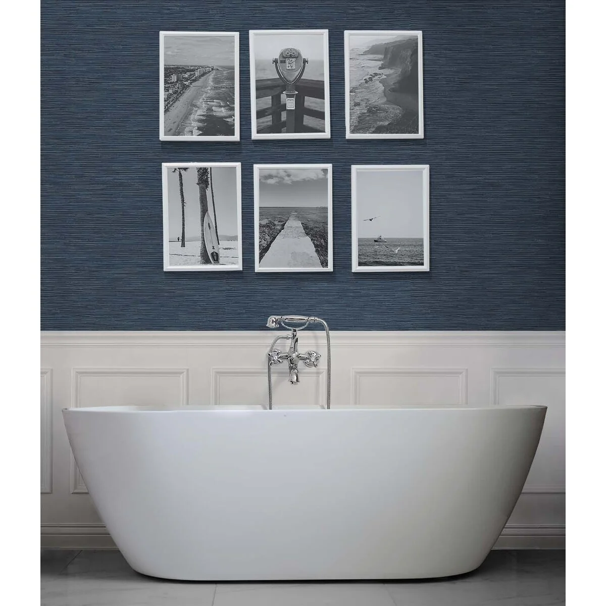 NextWall Cyrus Faux Grasscloth Peel and Stick Wallpaper