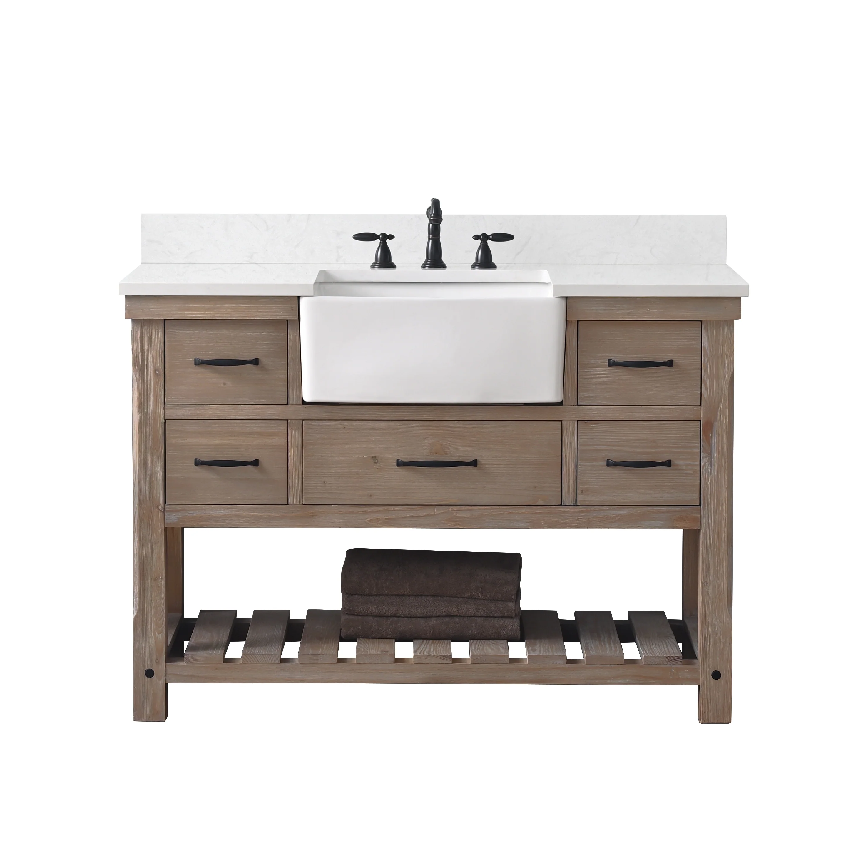 Sudio Design Bathroom Vanity Wesley Weathered Collection.
