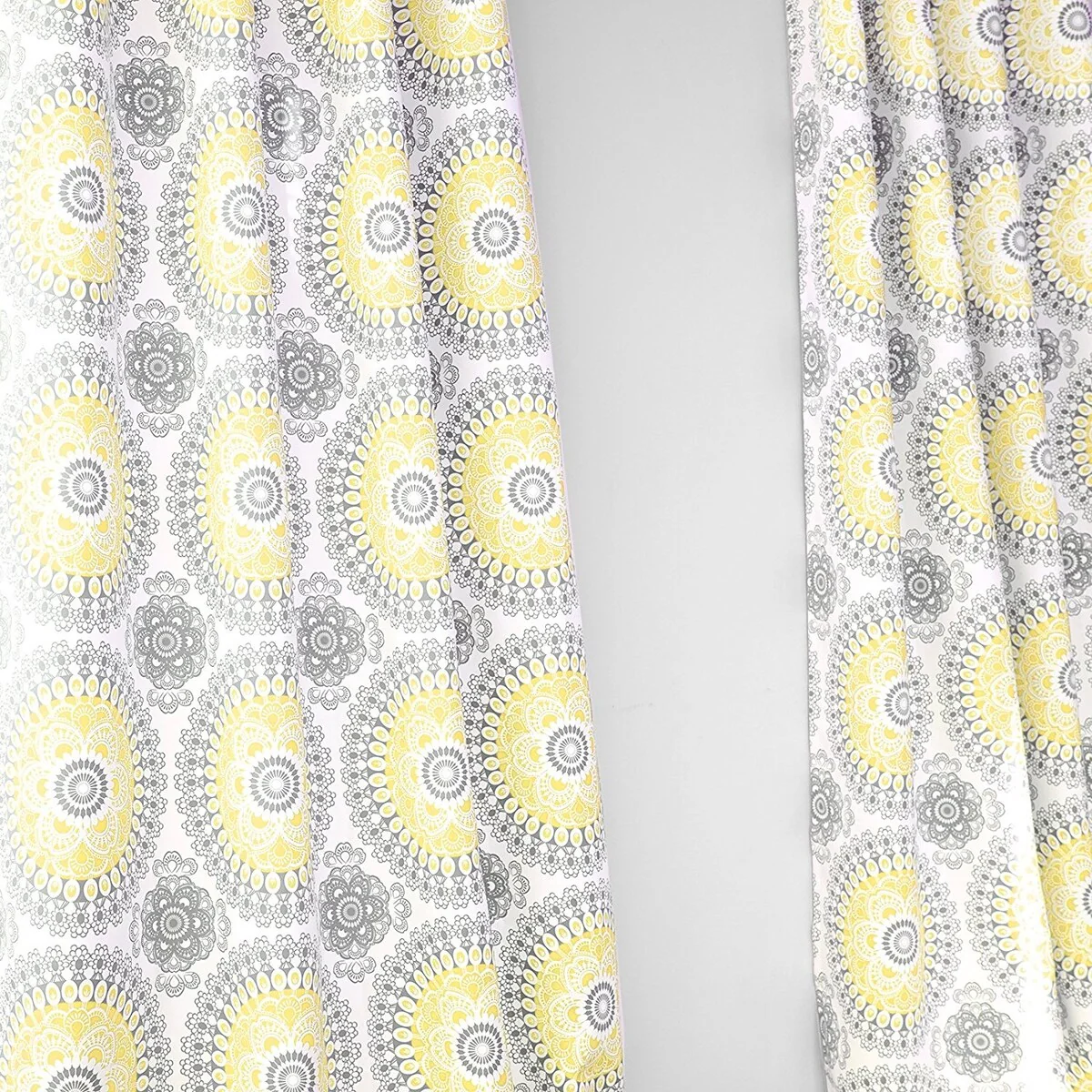 DriftAway Bella Medallion Printed Room Darkening Grommet Window Curtain Panel Pair