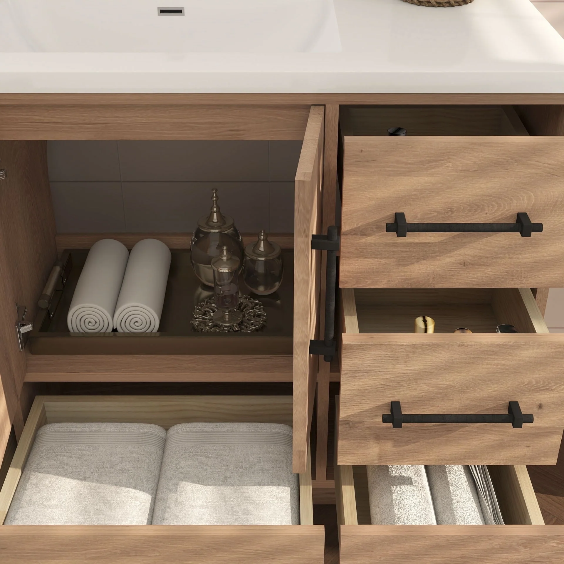 Victoria 48'' Freestanding Vanity with Reinforced Acrylic Sink - 47.5