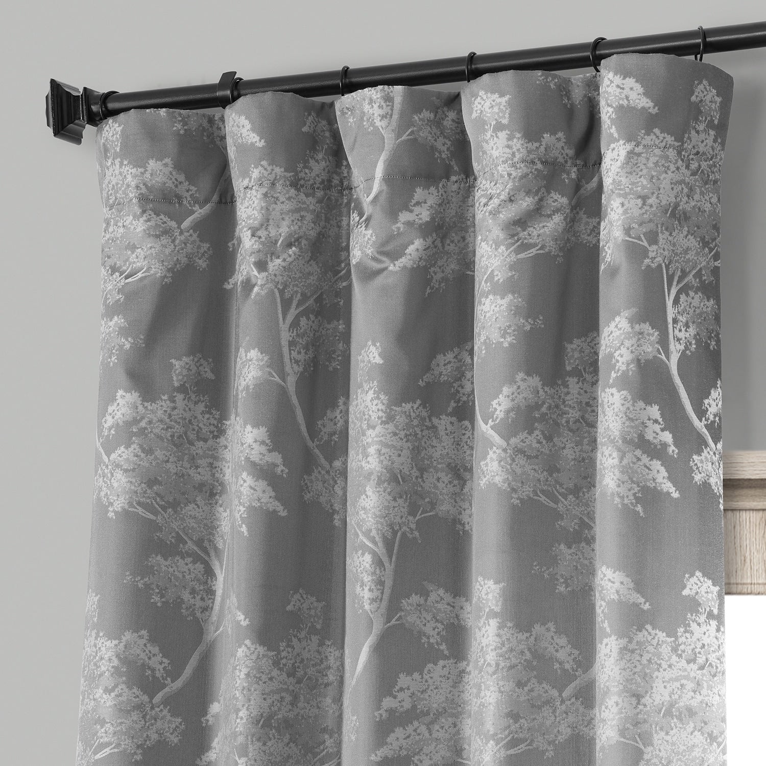Exclusive Fabrics Sequoia Faux Silk Jacquard Curtain (1 Panel)