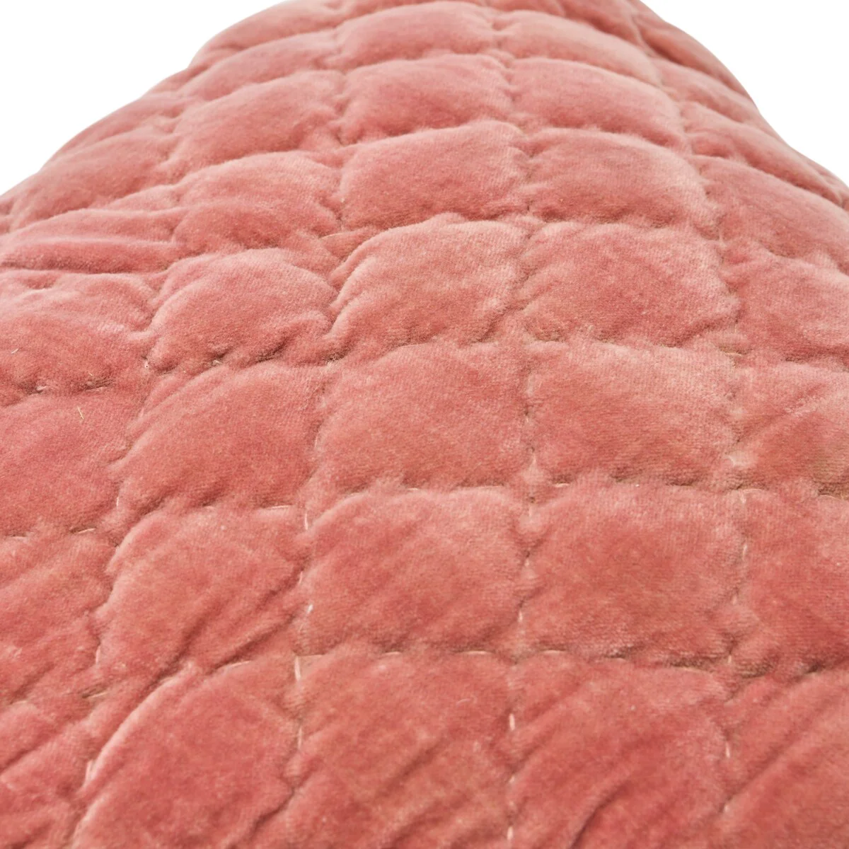 Square Quilted Velvet Pillow Cover