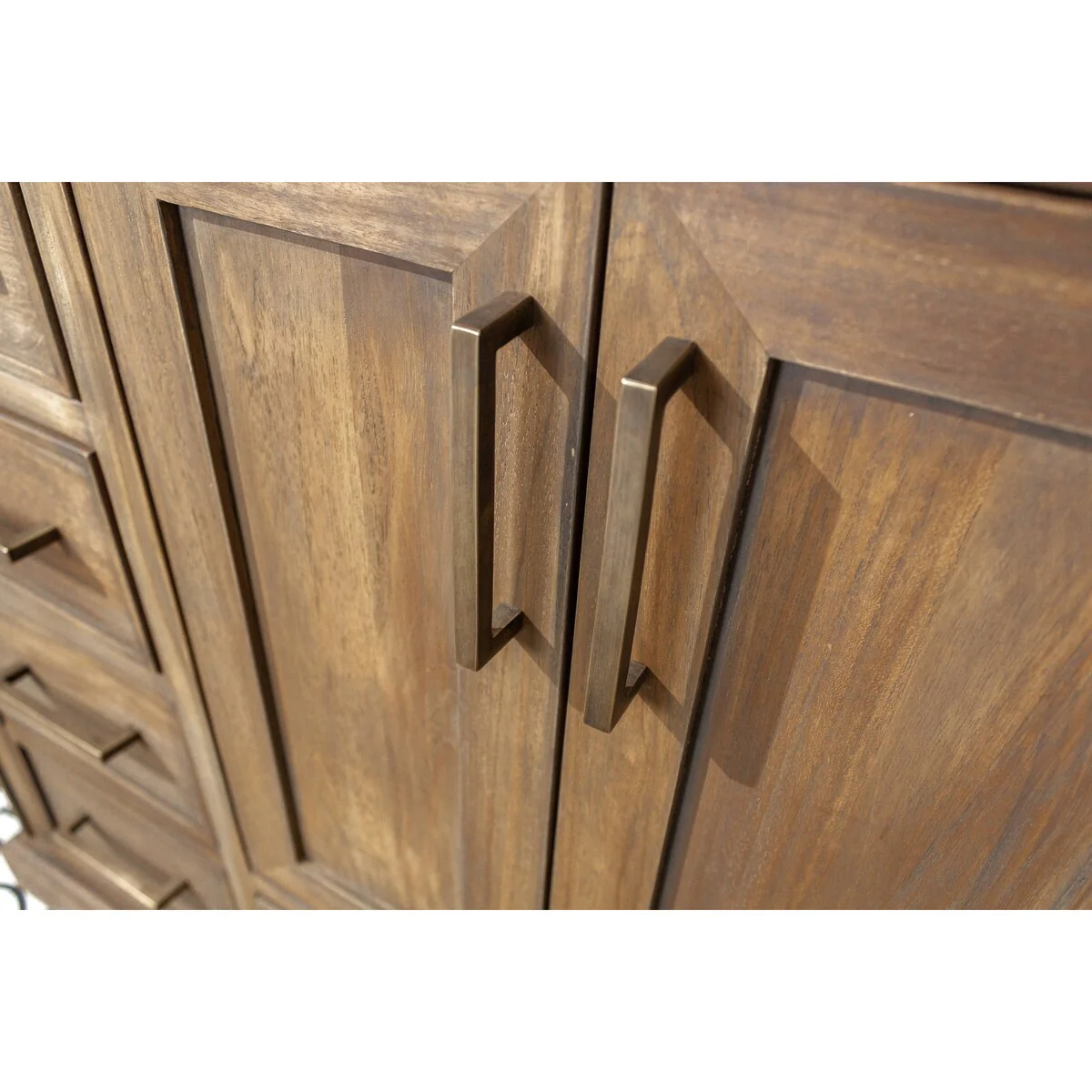Willow Collections 36 in. W x 22 in. D Charlotte Teak Right Offset Sink Bathroom Solid Teak Vanity with Countertop