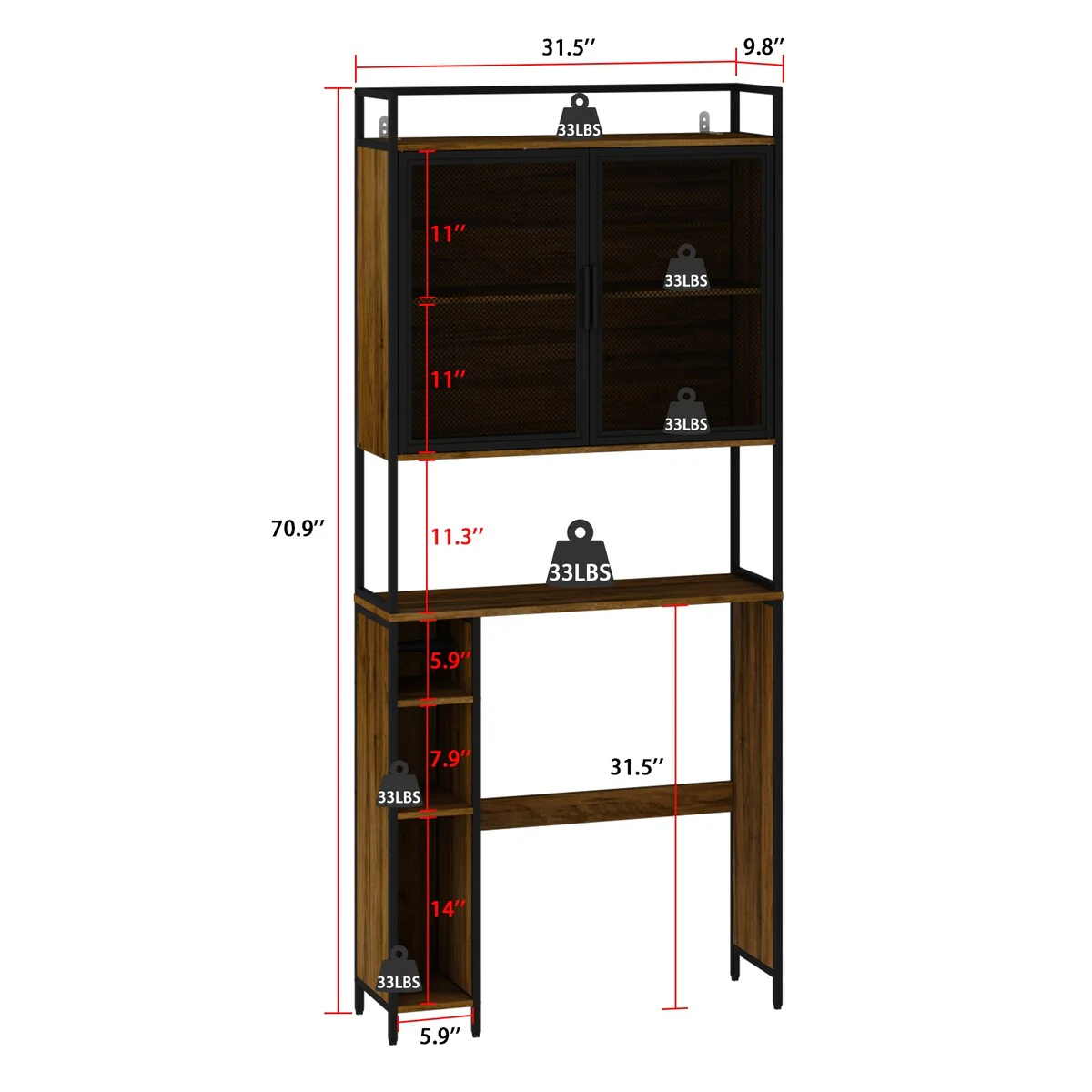 Over The Toilet Rack Tier Bathroom Shelf Over Toilet Storage Organizer